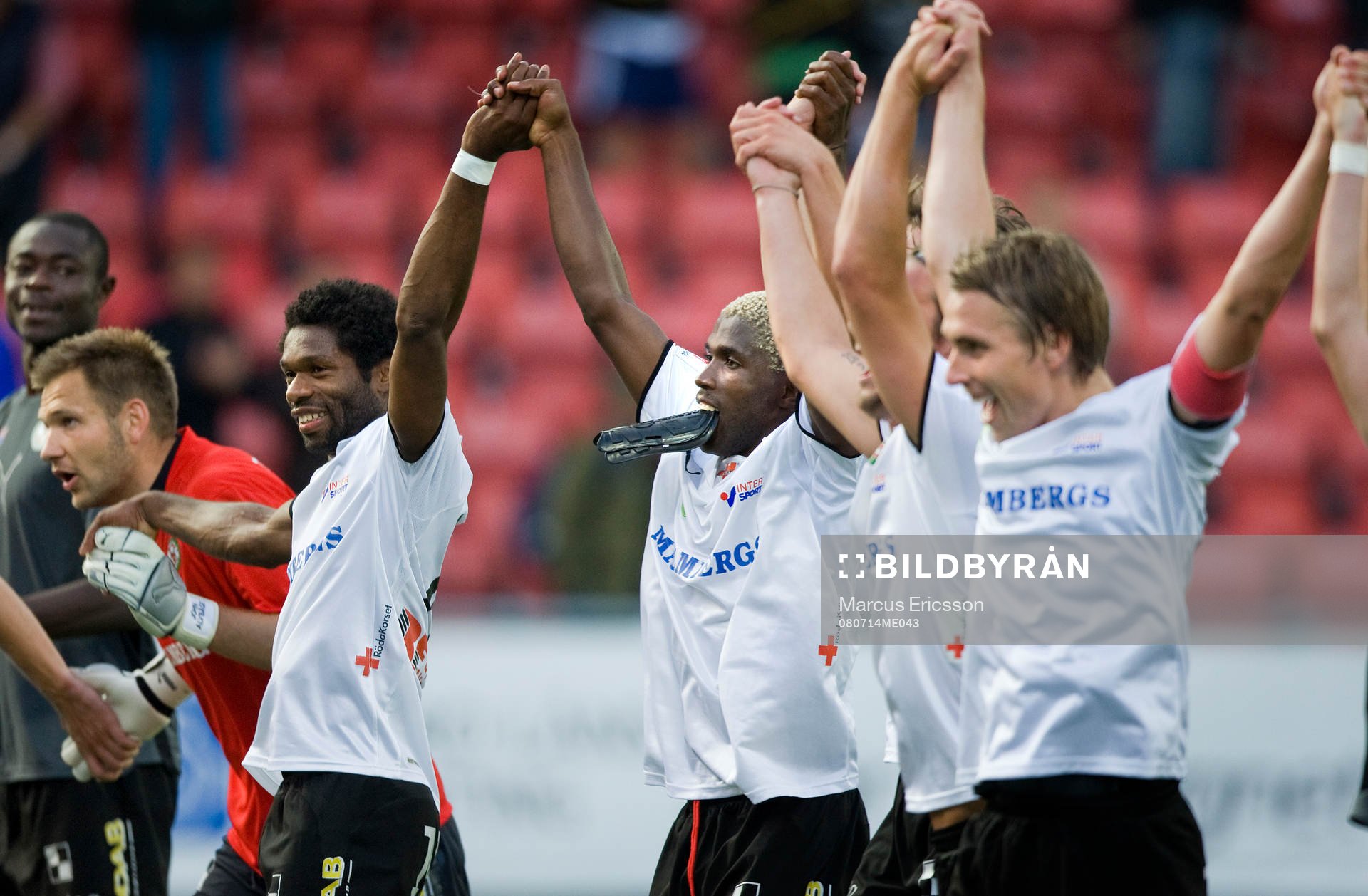 John Alvbåge, målvakt, Samuel Wowoah, Eric Magloire