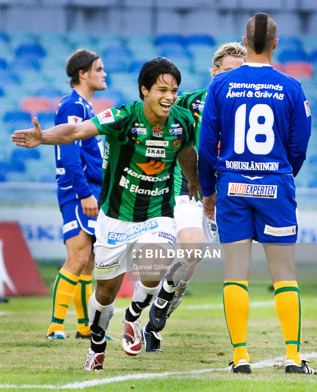 Daniel Morais Reis, GAIS, gör 2-0. Jubel