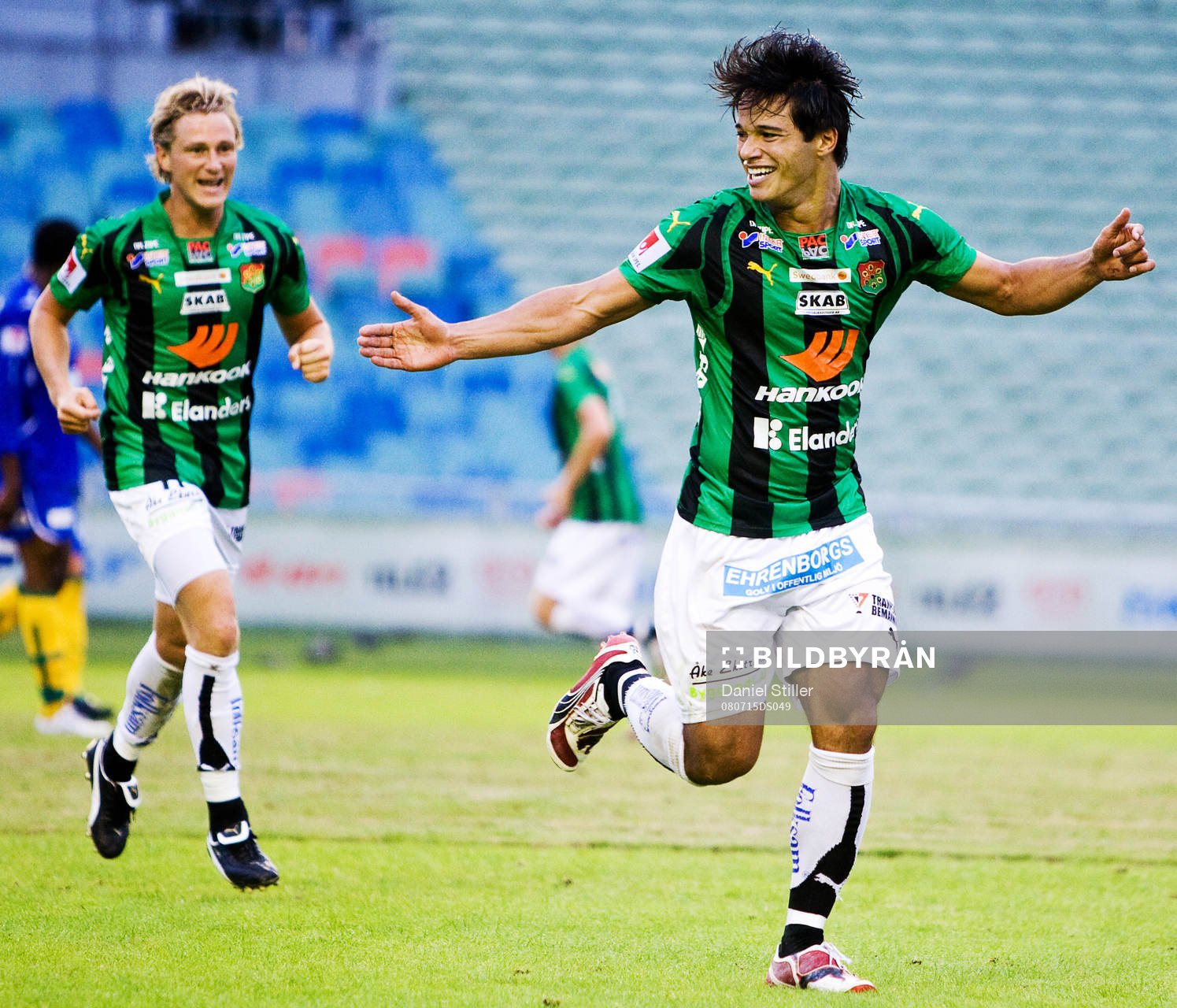 Daniel Morais Reis, GAIS, gör 2-0. Jubel