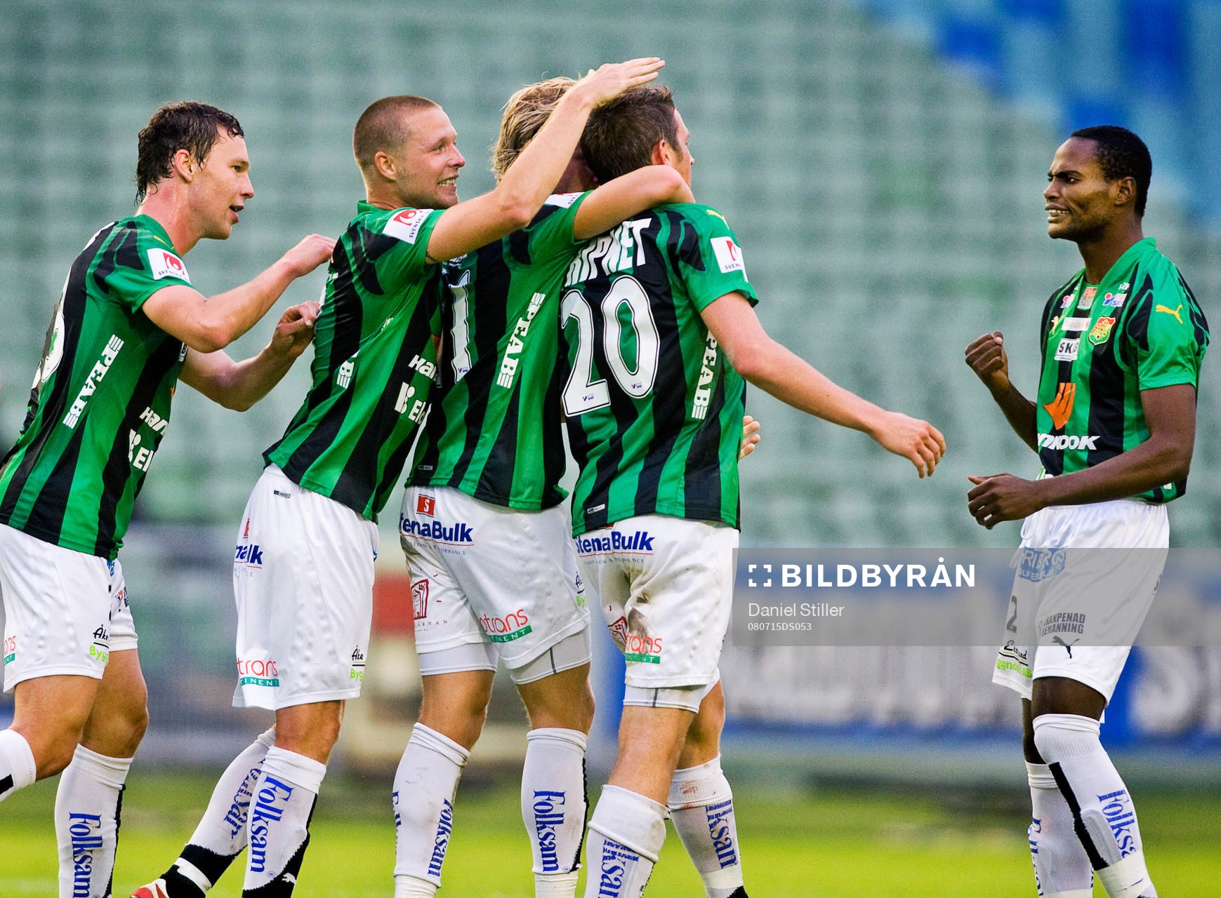 Kenneth Gustafsson, Rickard Ekunde mfl, Gais. Jubel