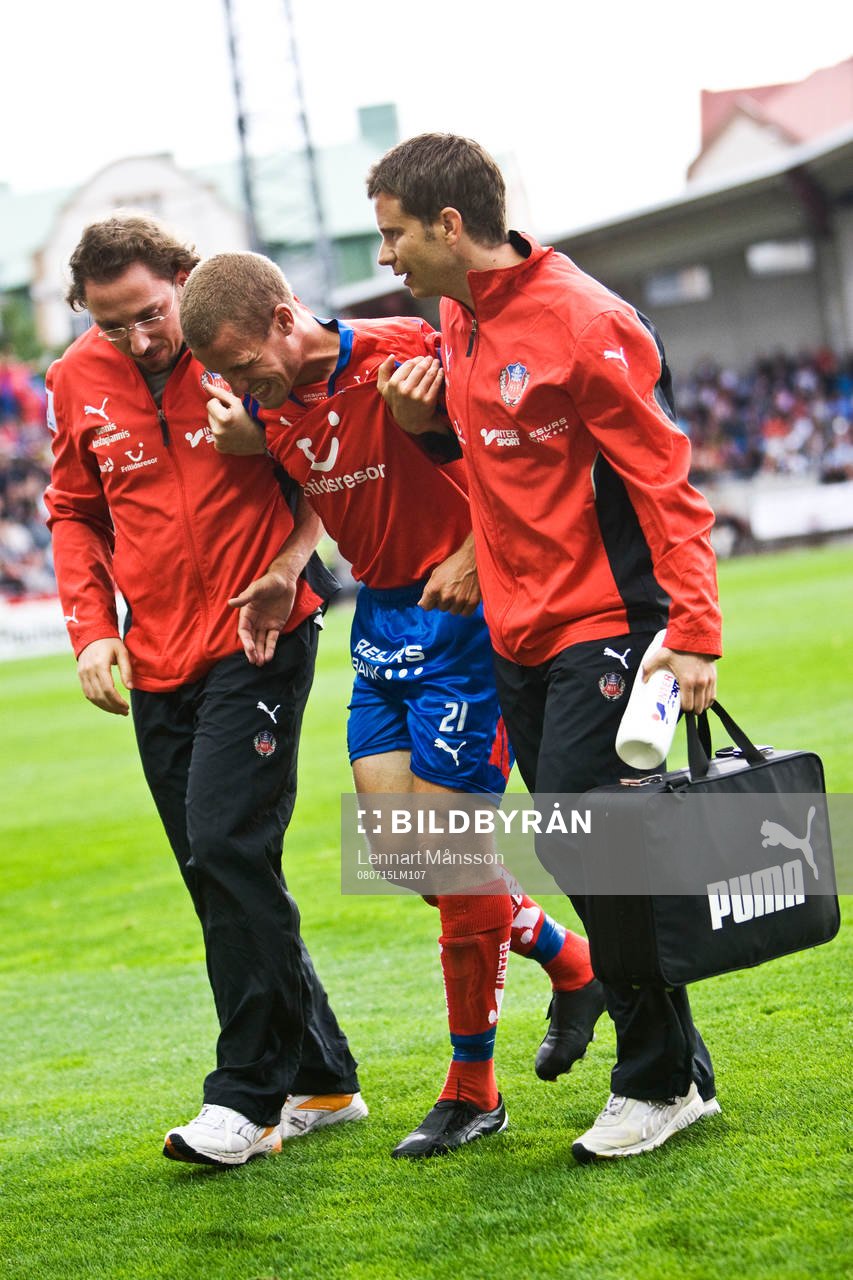 Christoffer Andersson, skada, läkare, sjukvårdare.