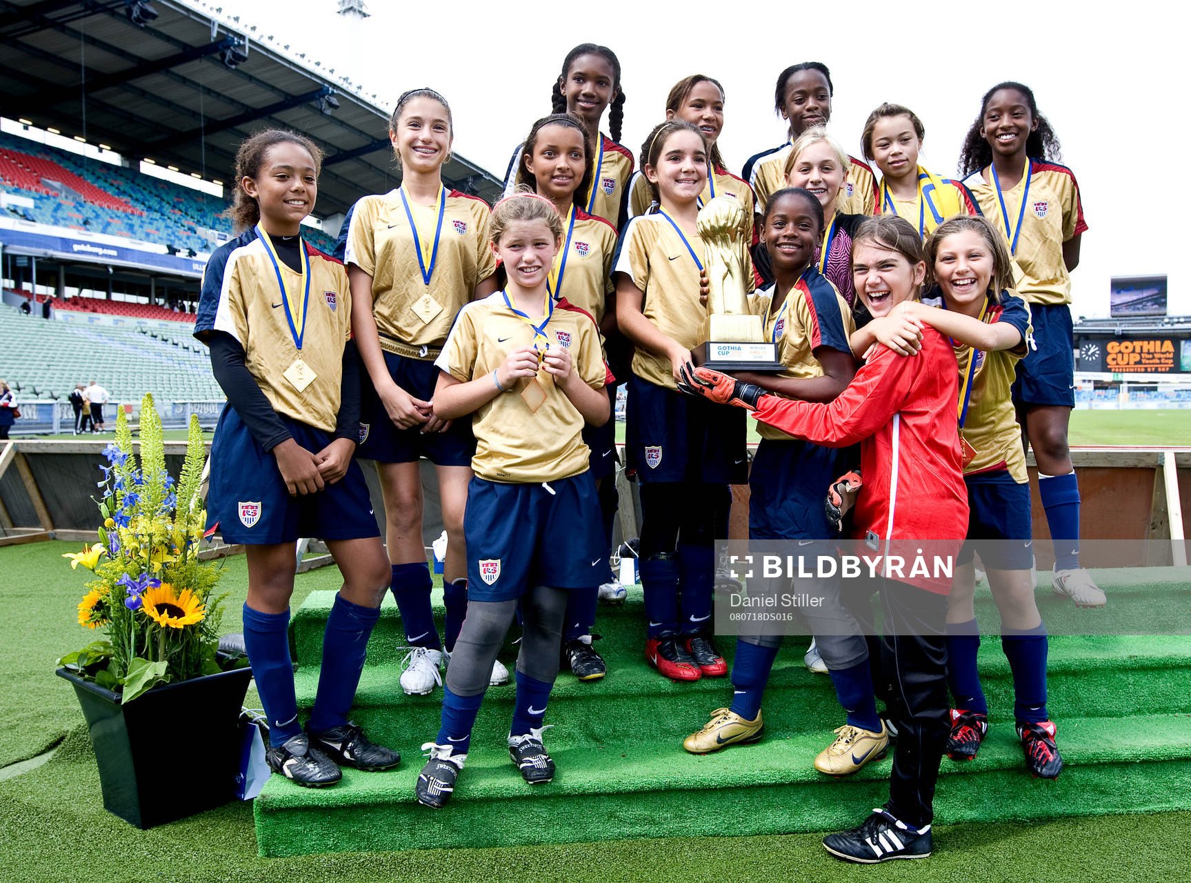 Finaler, segrare, pokal, lagbild