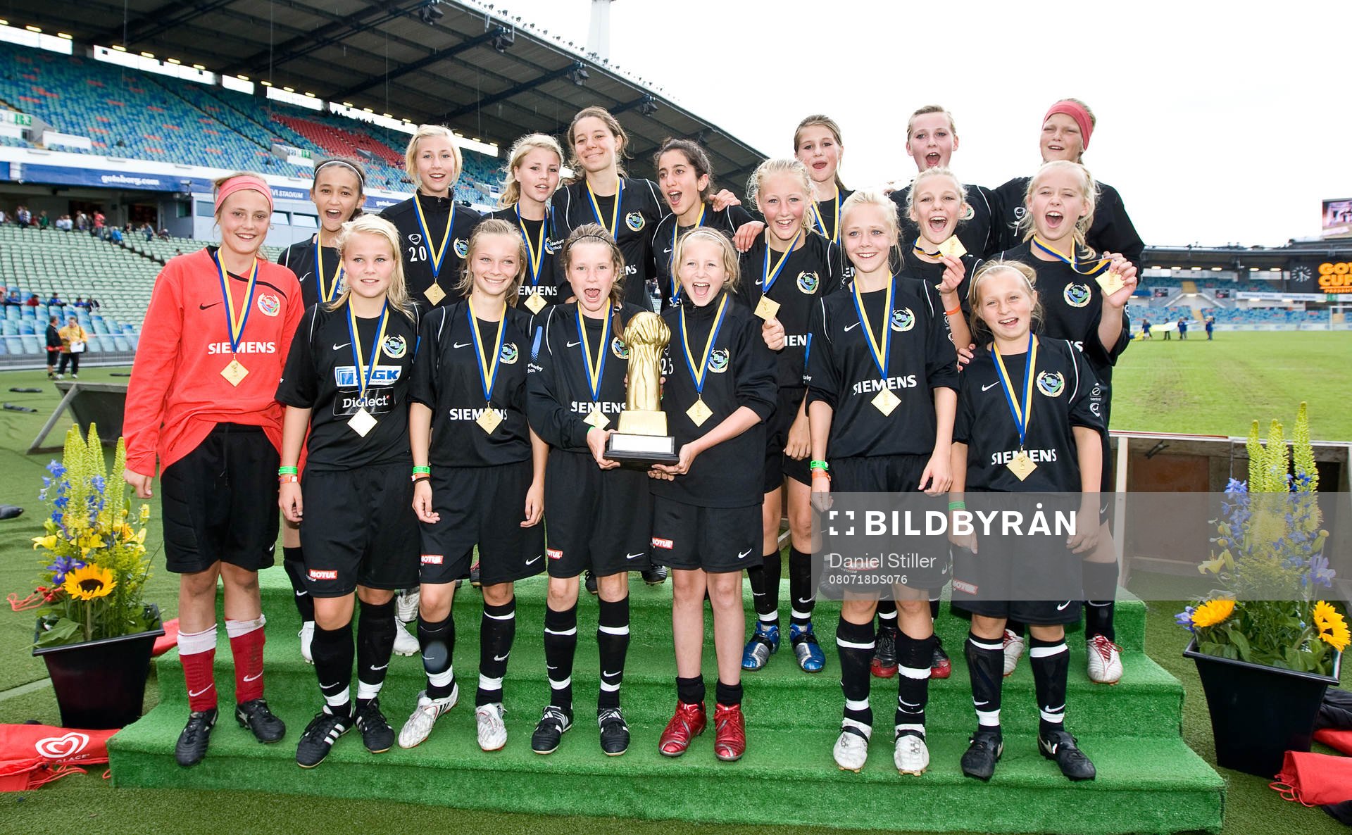 Finaler, segrare, pokal, lagbild