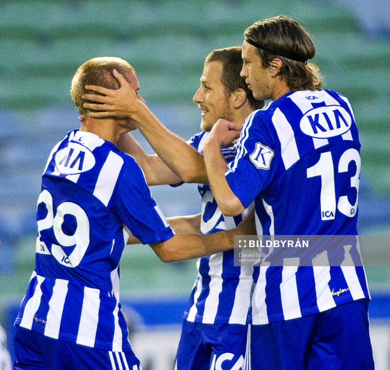 Robin Söder gör 1-0 till Göteborg, Jubel. Tobias Hysén,
