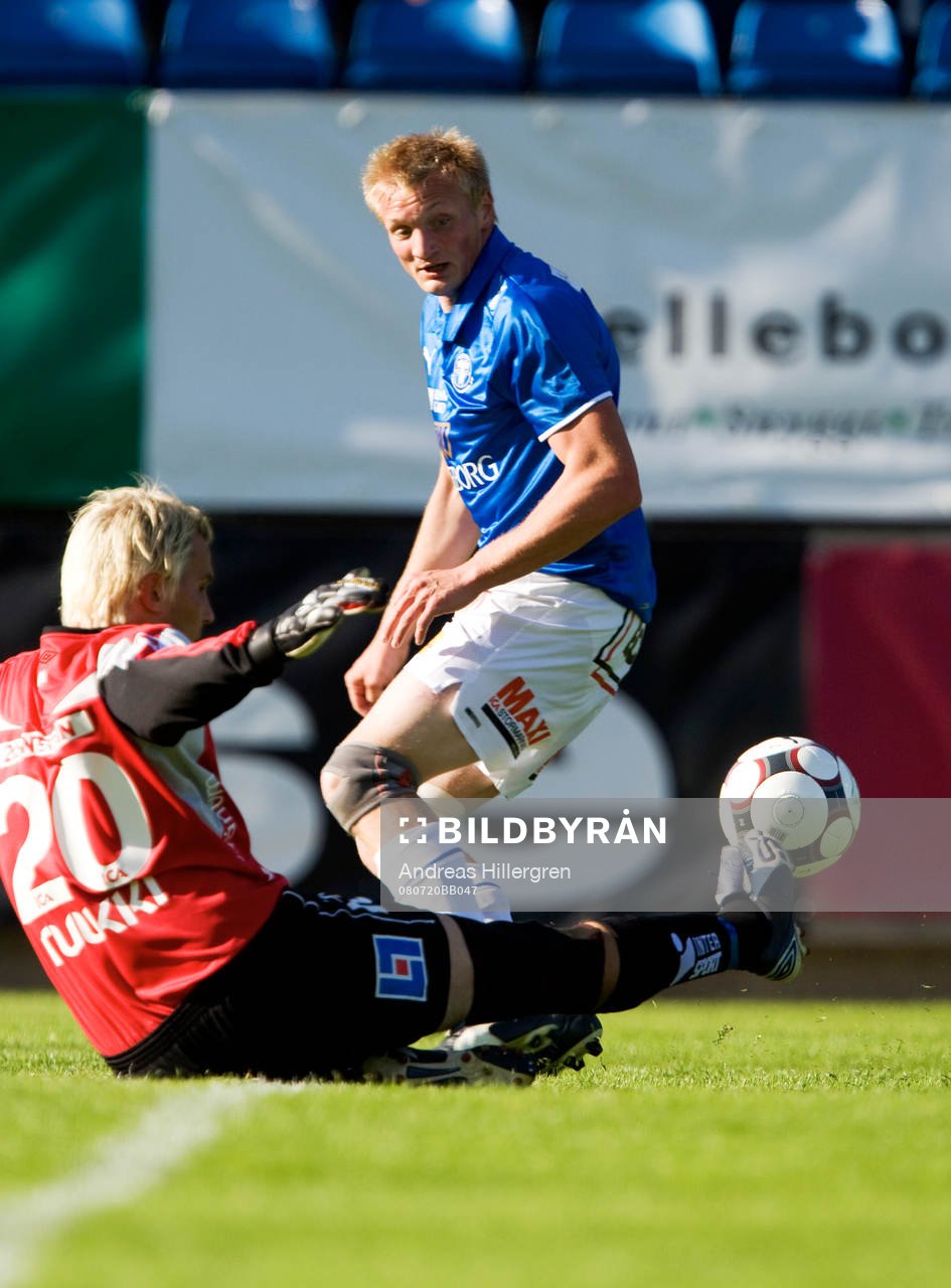 Fredrik Jensen och Magnus Bahne, målvakt