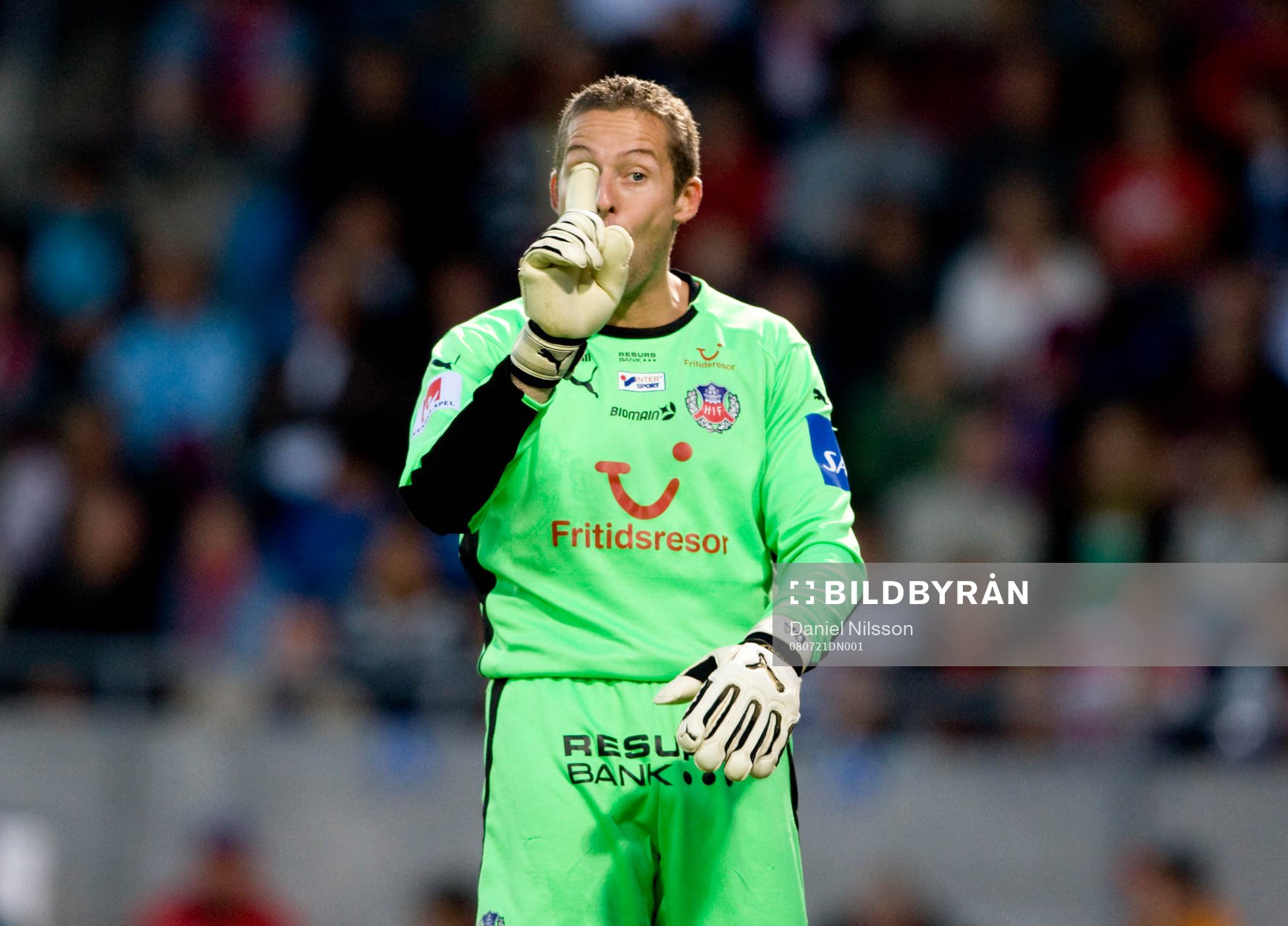 Fotboll, Allsvenskan, Daniel Andersson, målvakt Helsingborg