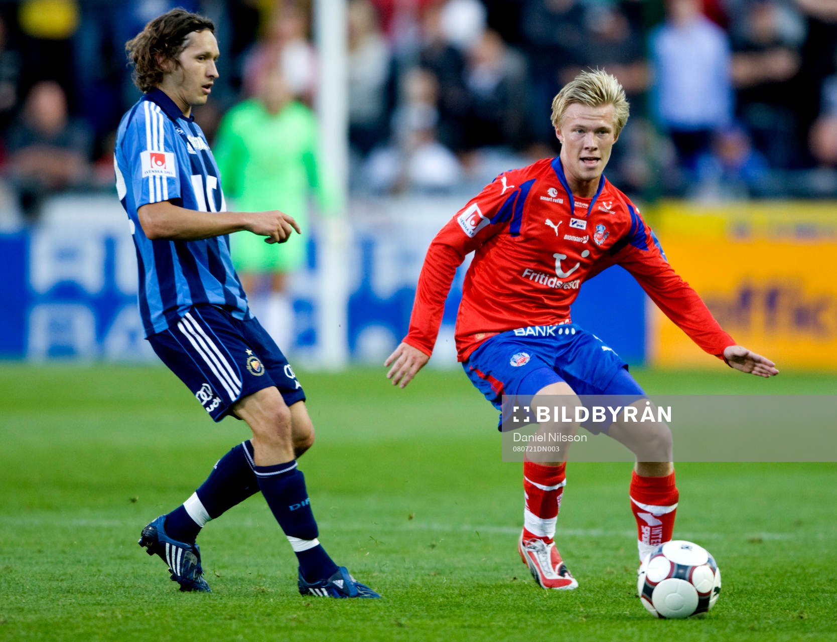 Andreas Landgren, Helsingborg och Andrej Komac, Djurgården