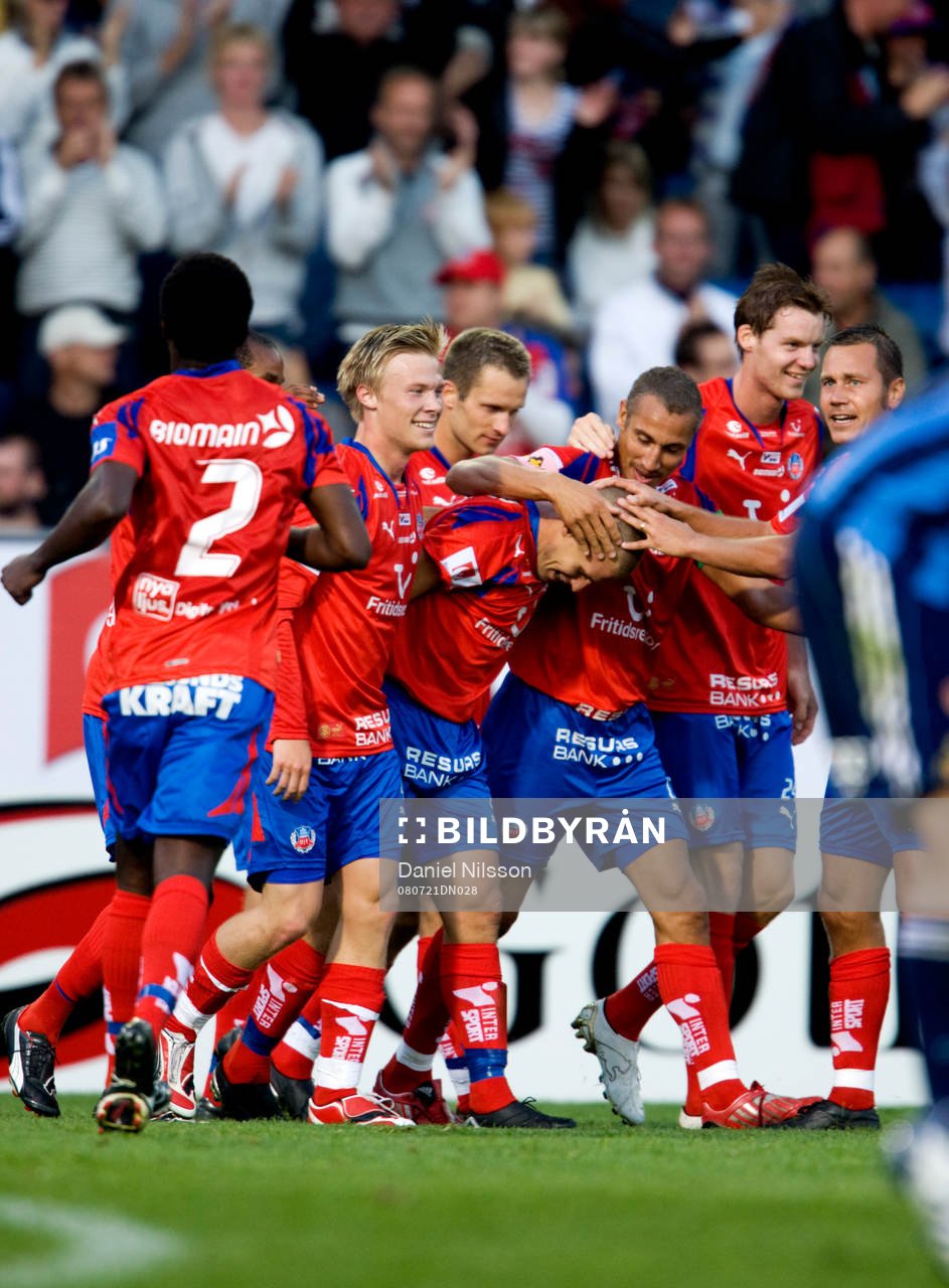 Christoffer Andersson, Helsingborg gjorde 1-0. Jubel