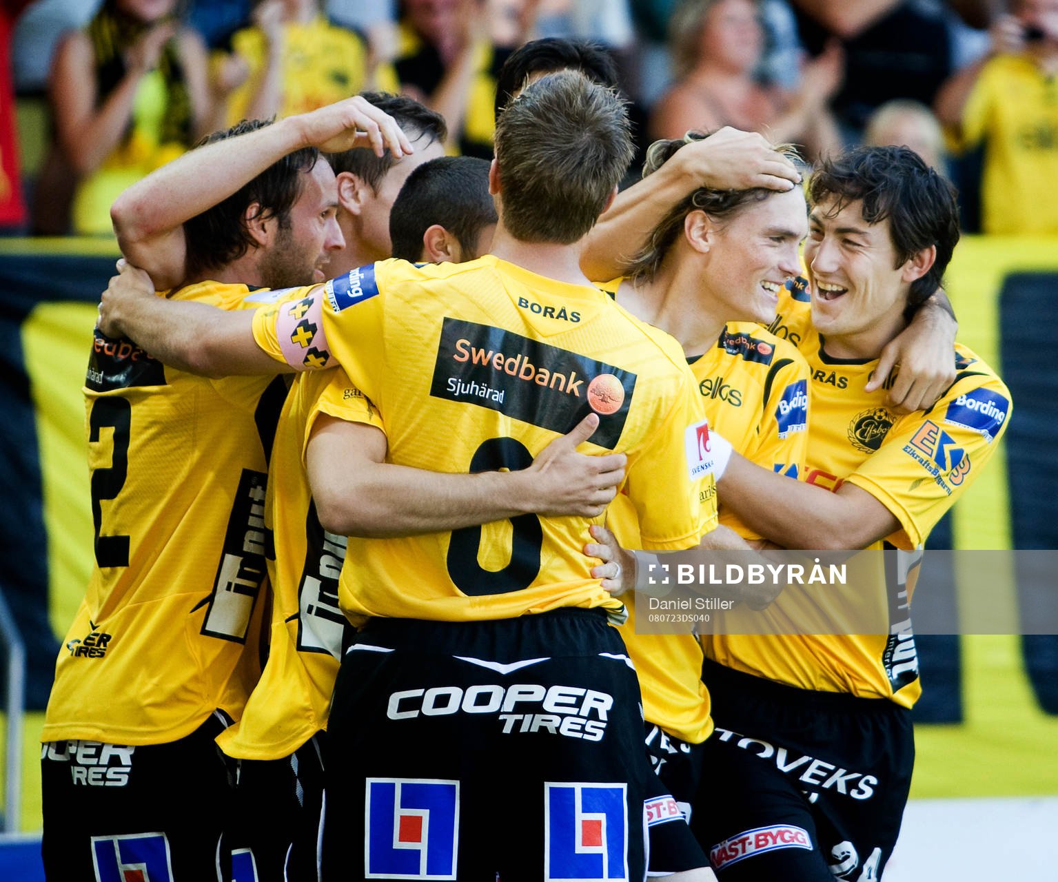 Emir Bajrami, Elfsborg, gör 1-0. Jubel
