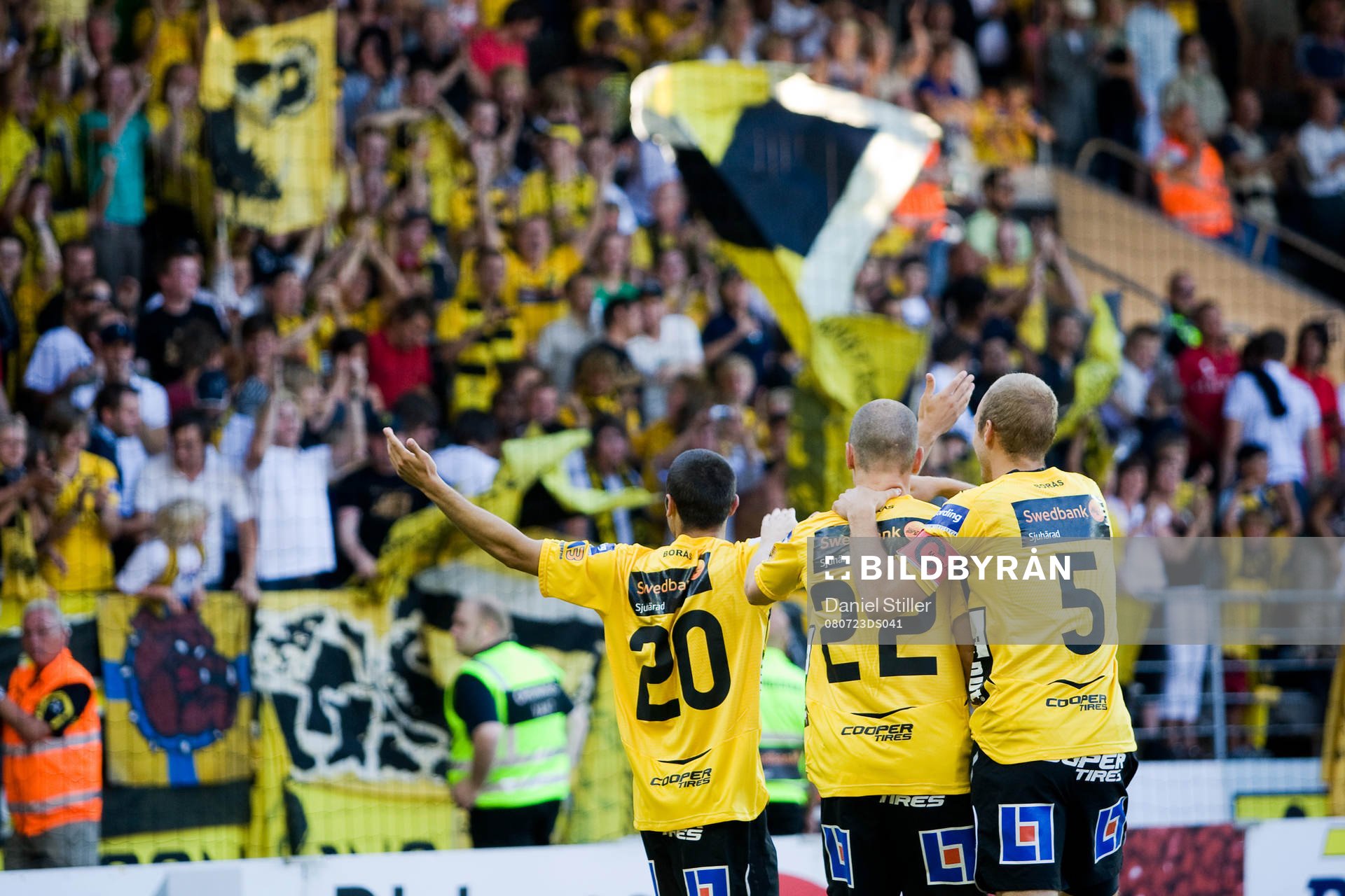  Emir Bajrami, Elfsborg, gör 1-0. Jubel