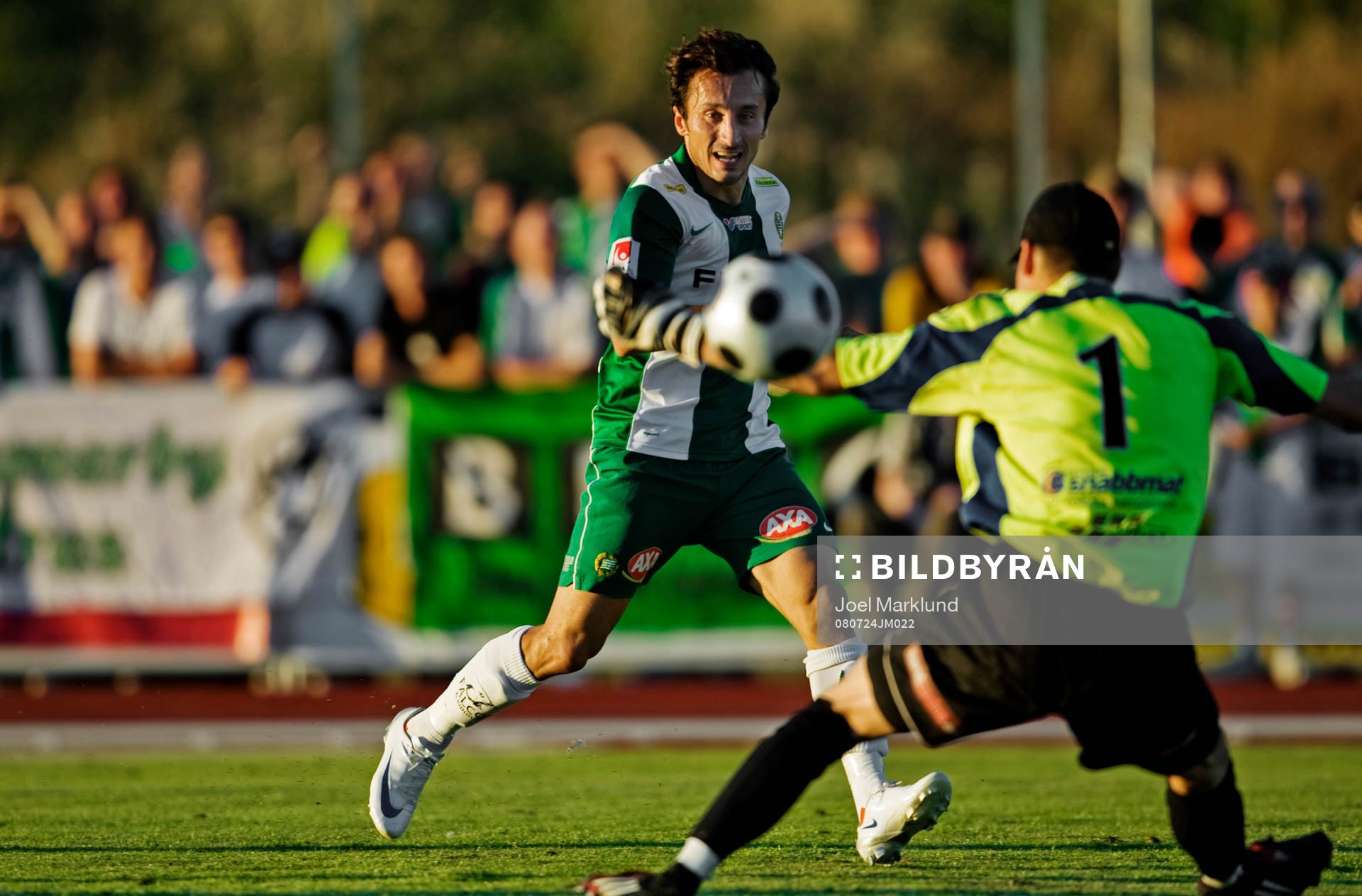 Louay Chanko, Hammarby, skjuter mot mål