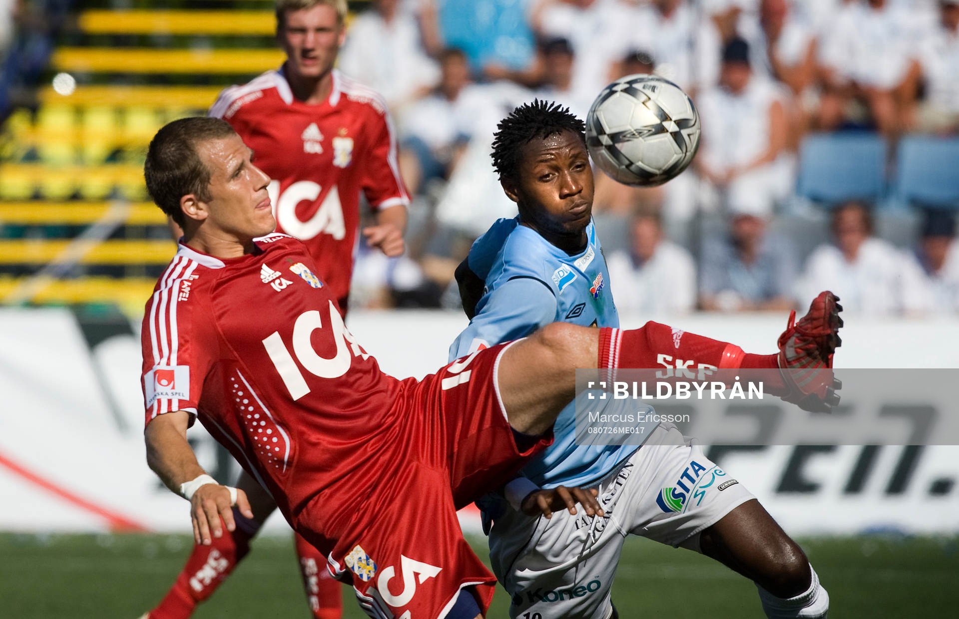 Tobias Hysén, IFK Göteborg, och Yannick Bapupa, Gefle