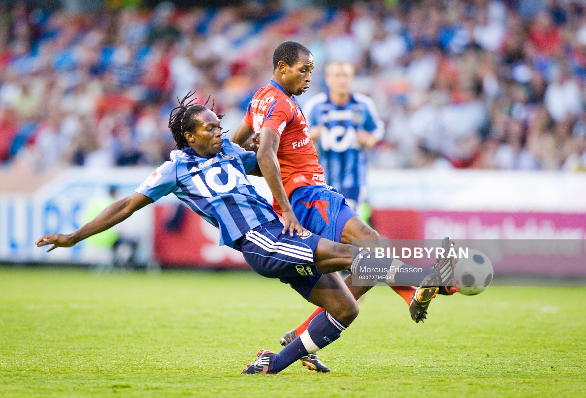 Kebba Ceesay, Djurgården, och René Makondele, Helsingborg