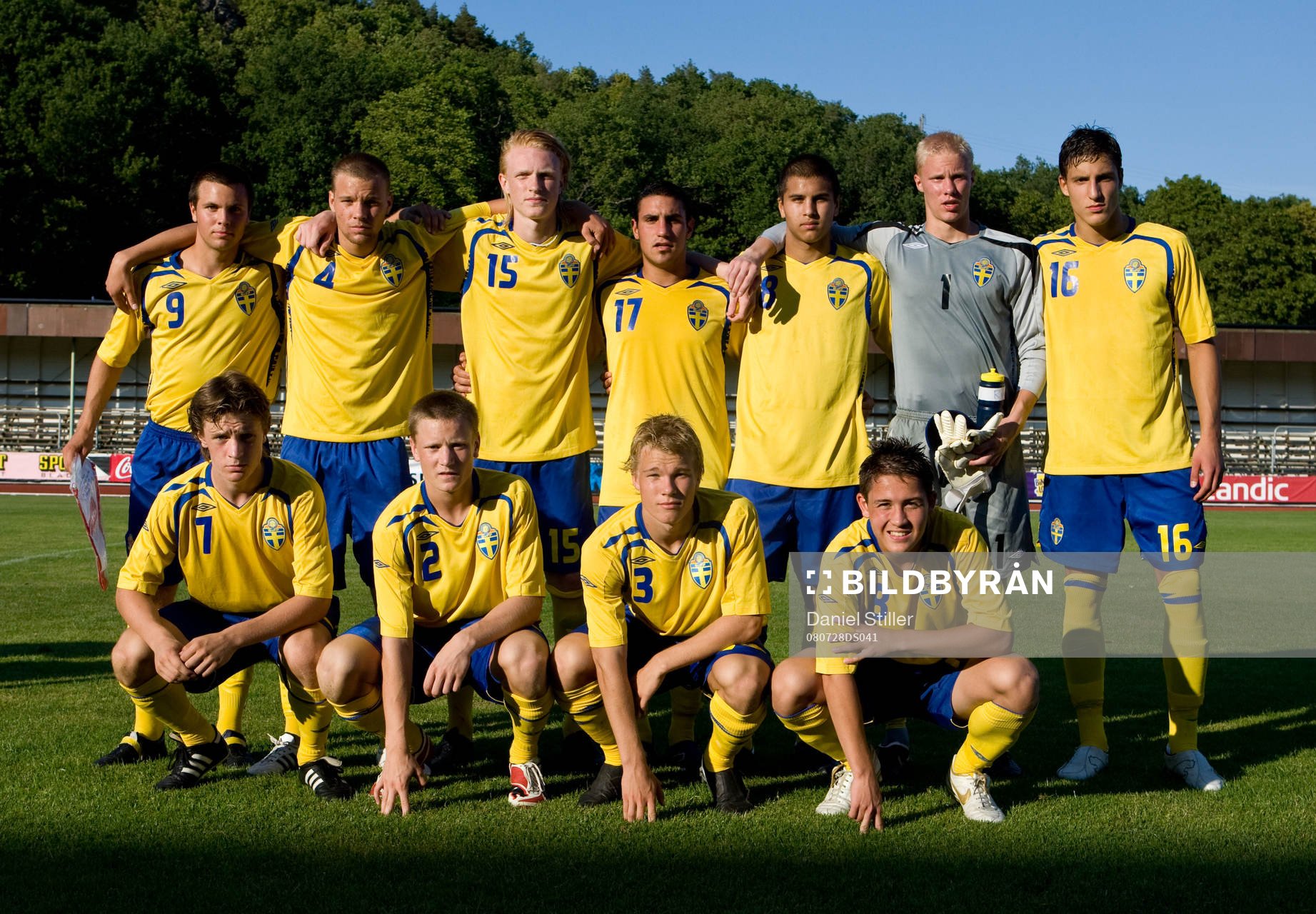 Bakre fr vänster: Hampus Bohman, Elliot Lindberg, Niklas