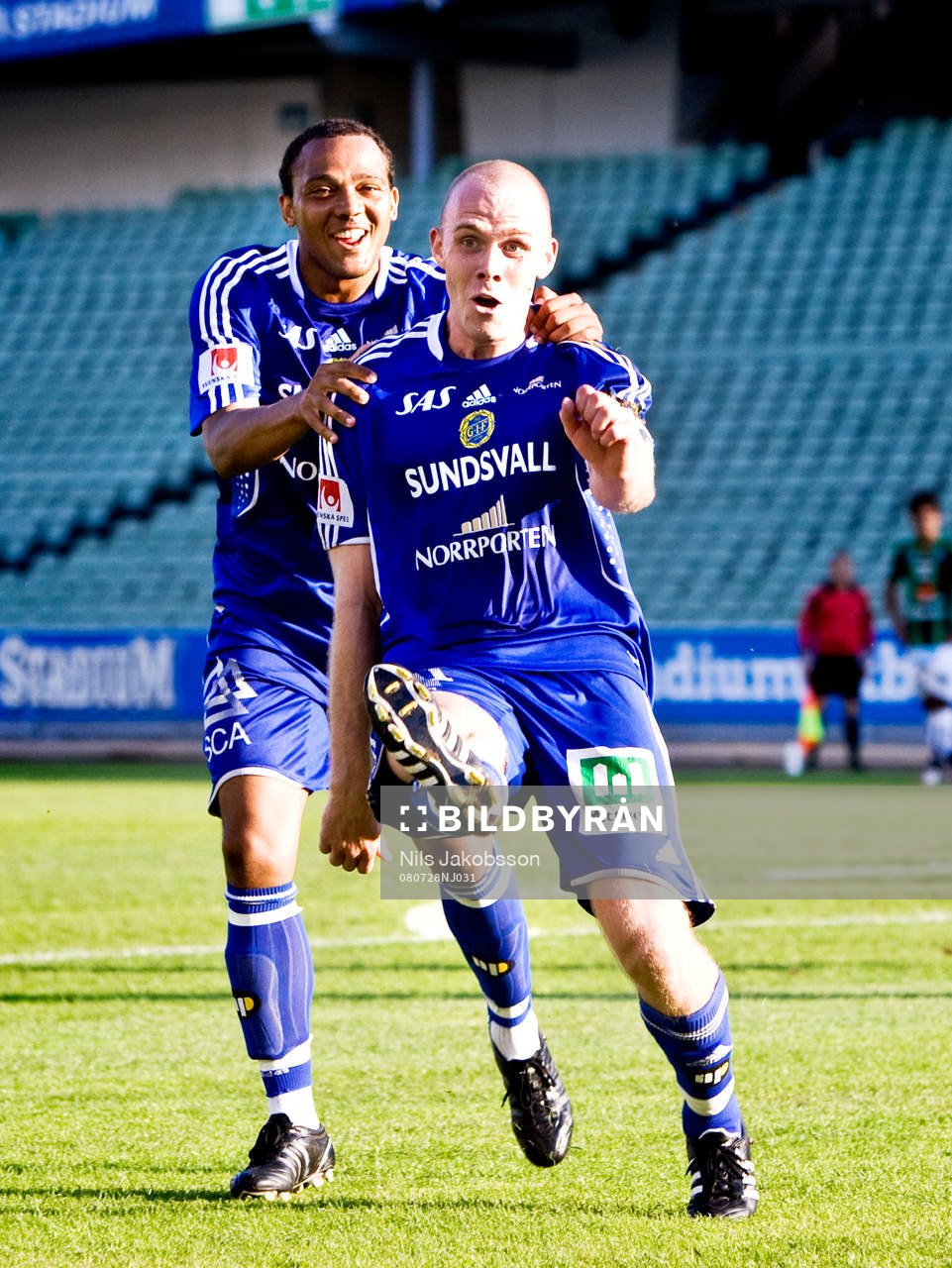  Kali Ongala, Hannes Sigurdsson, Sundsvall, jubel.