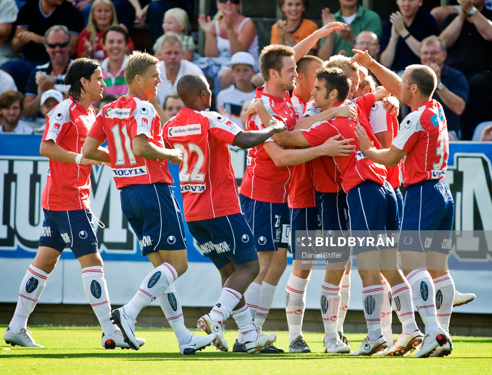 1-0 till Örgryte genom Tommy von Brömsen. Jubel