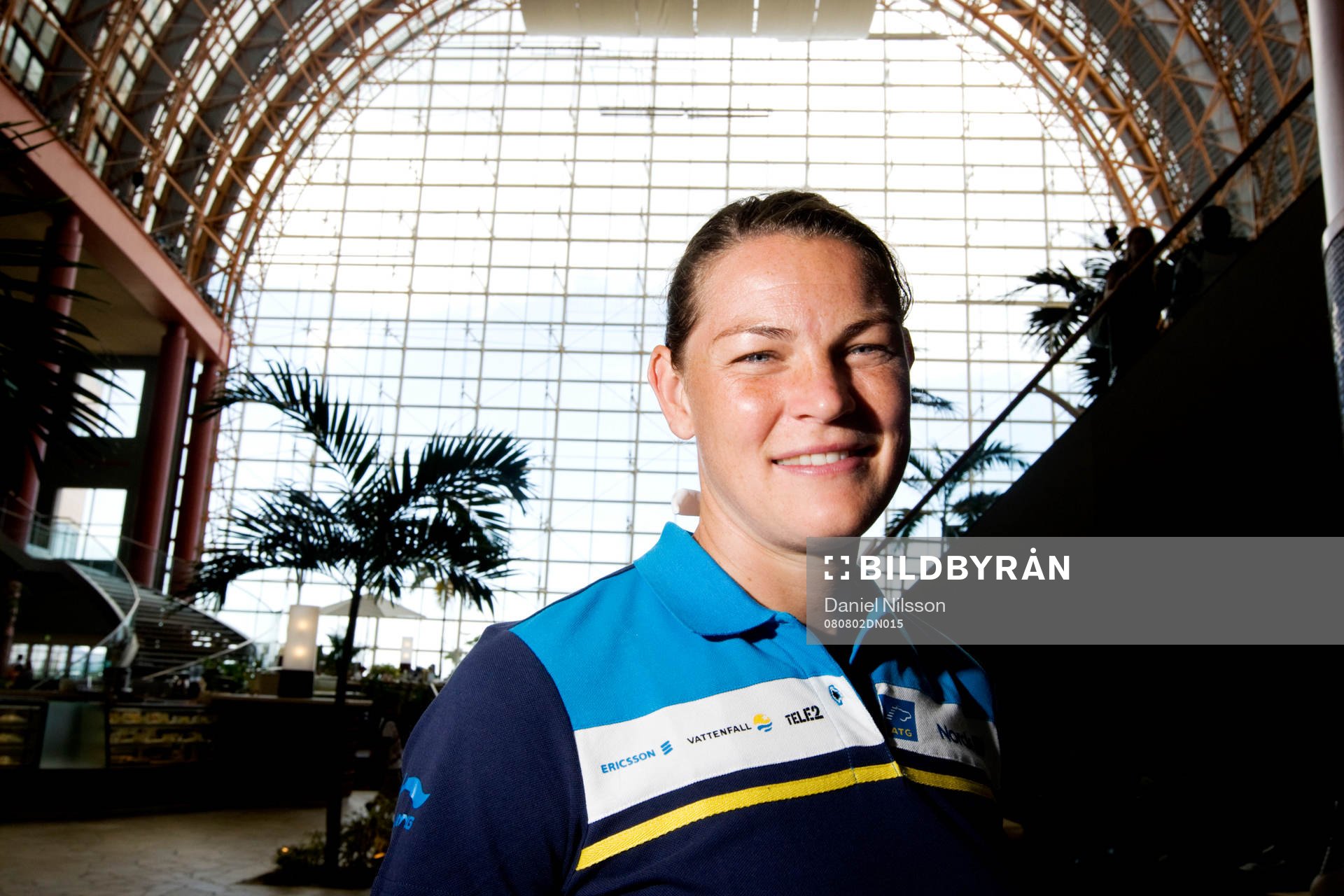 Caroline Jönsson inne på Seahawk hotellet