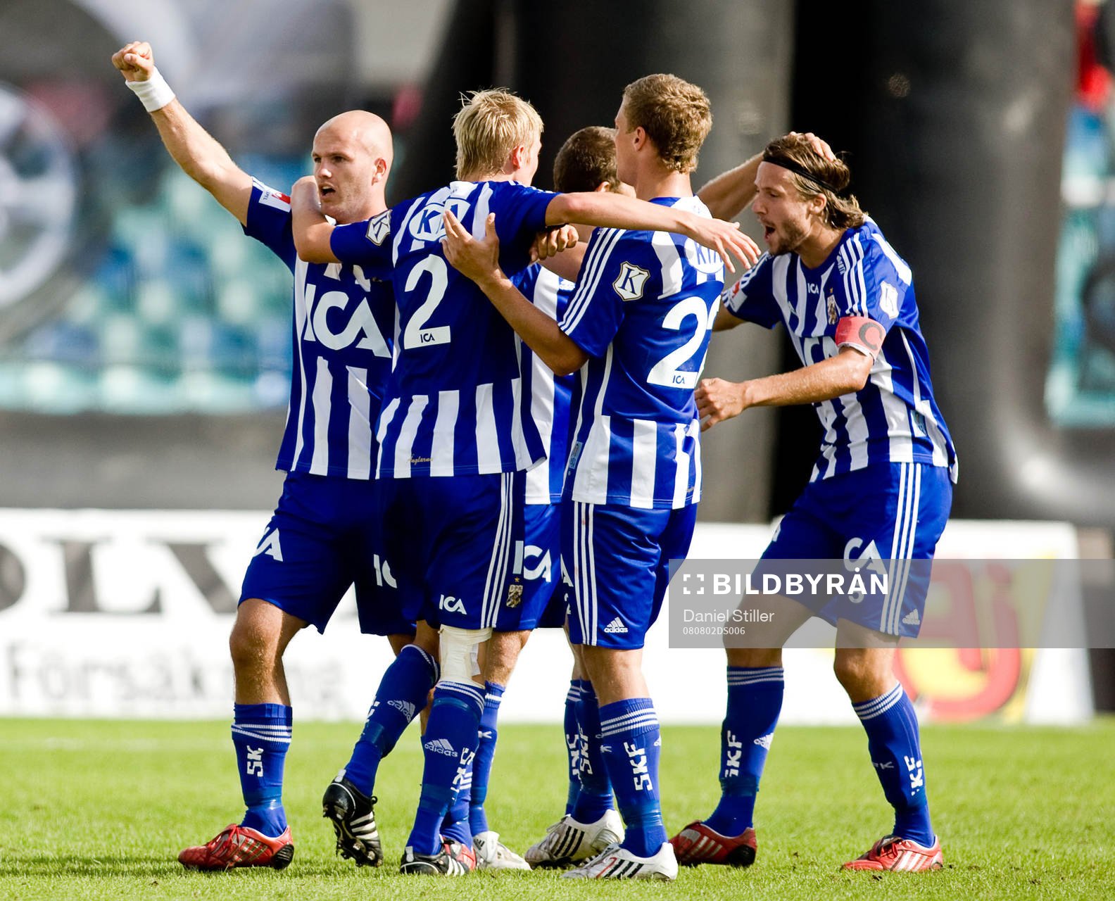 Jonas Wallerstedt, Göteborg, gör 2-0. Jubel