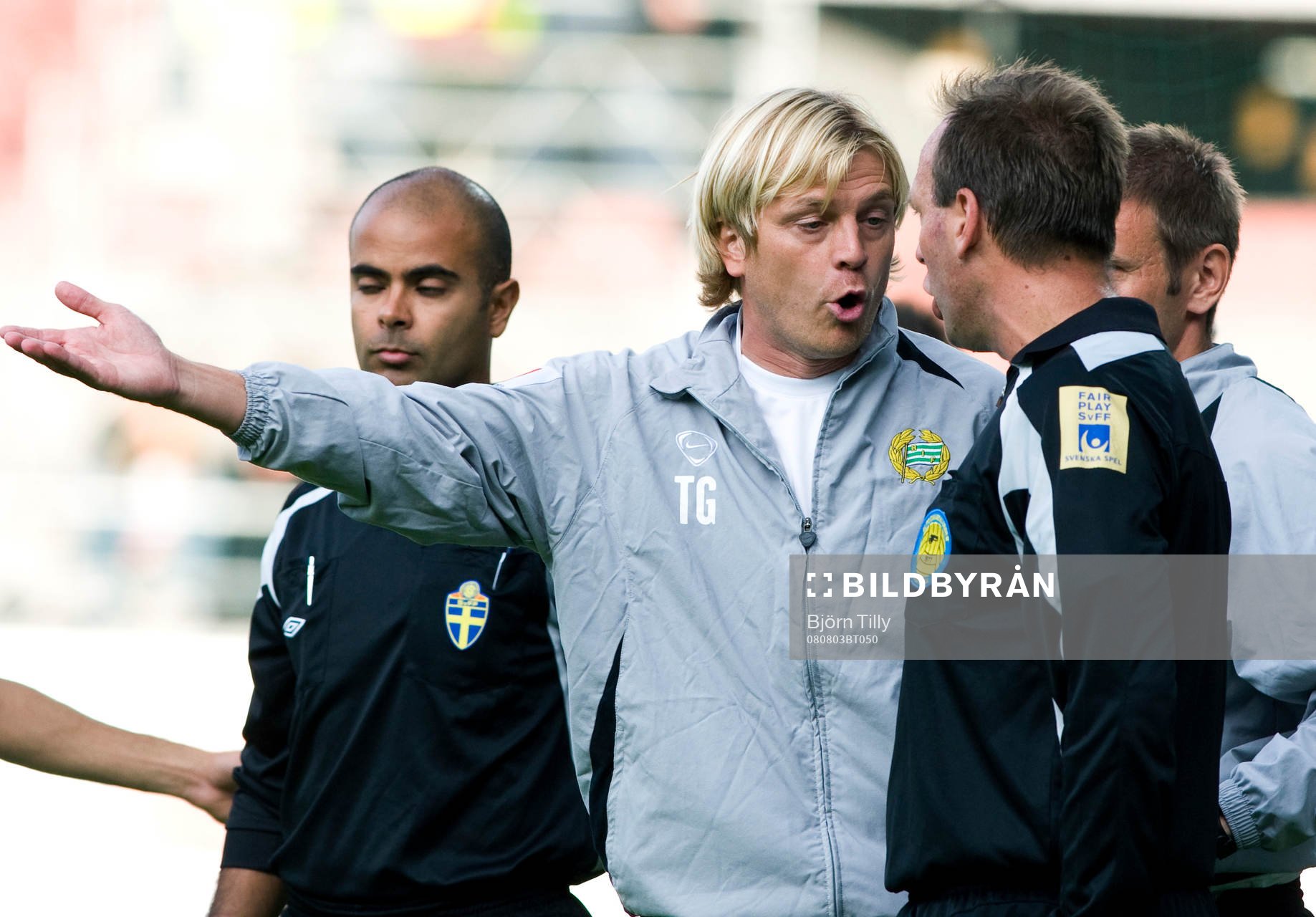 Tony Gustavsson, tränare, Hammarby och Håkam Jonasson,