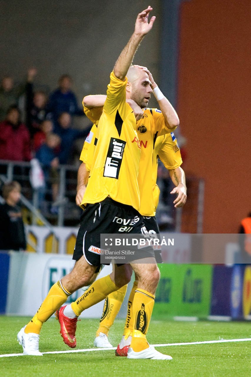 Teddy Lucic gör 1-0 för Elfsborg. Jubel