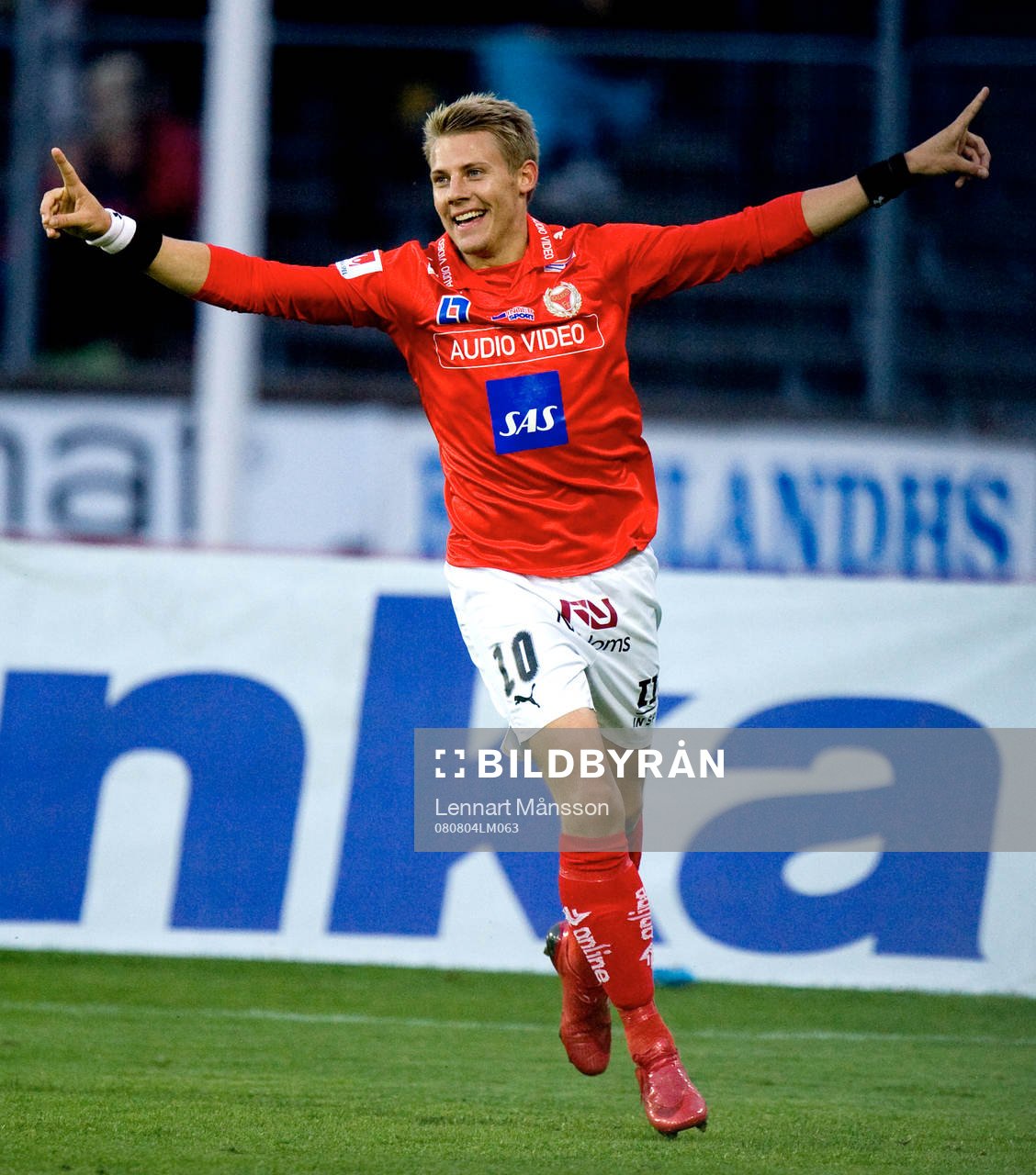  Patrik Ingelsten, Kalmar, skyttekung, jubel.