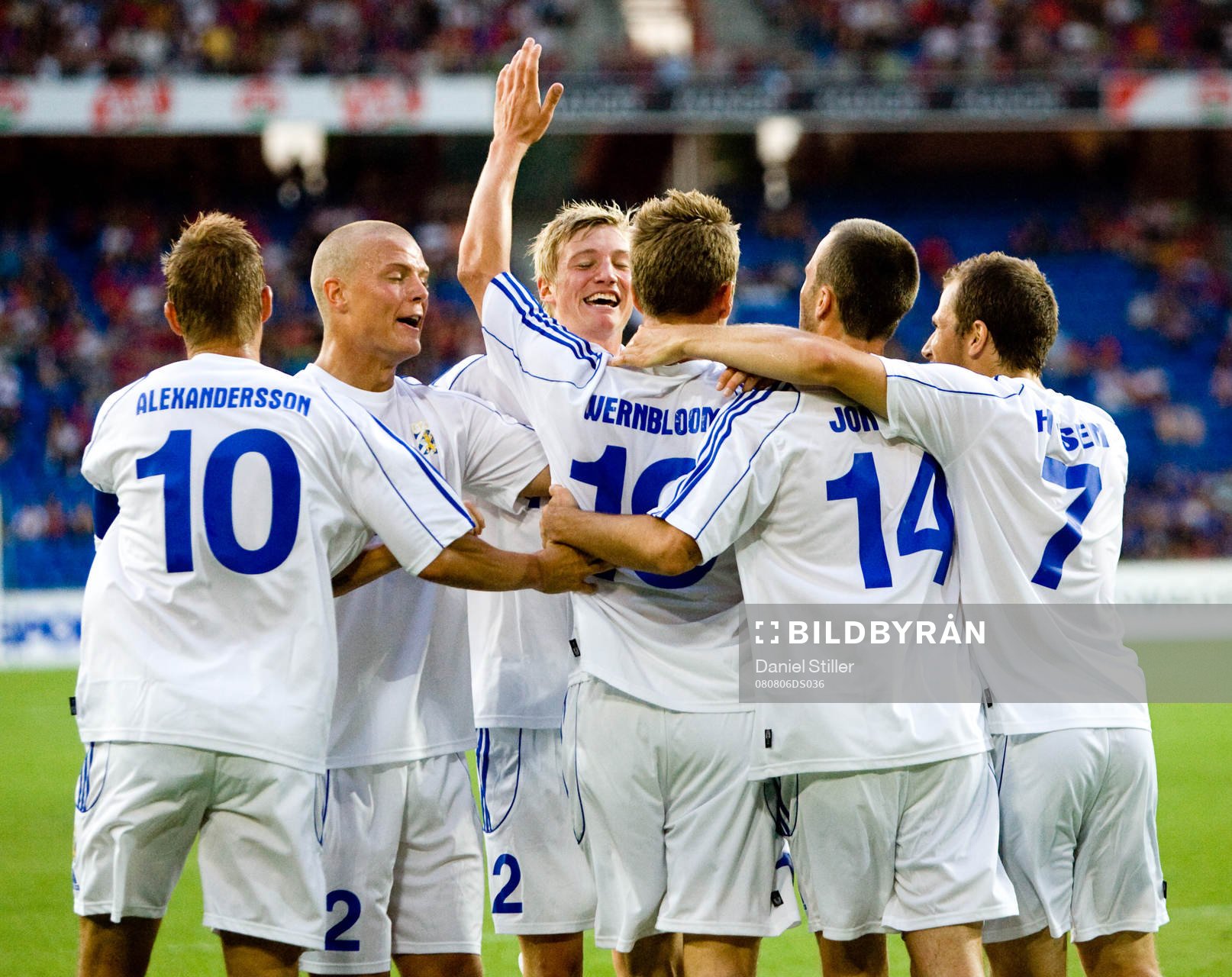  Pontus Wernbloom, Göteborg, gör 1-0. Jubel