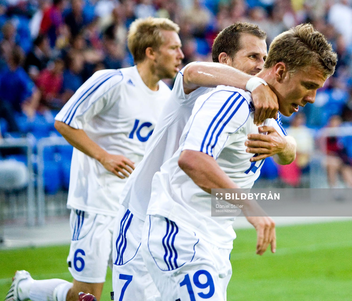 Pontus Wernbloom, Göteborg, gör 1-0. Jubel