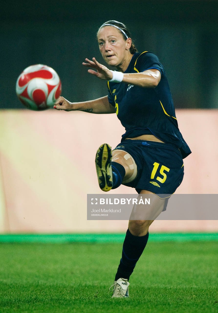 OS 2008, fotboll, dam, Kina - Sverige