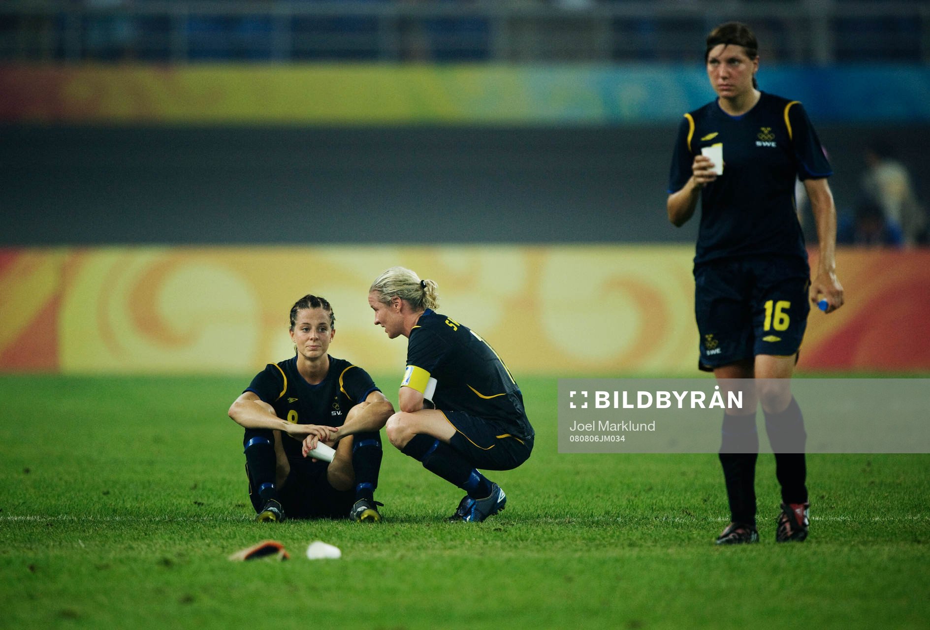  Lotta Schelin, Victoria Svensson och Linda Forsberg, Sverige.
