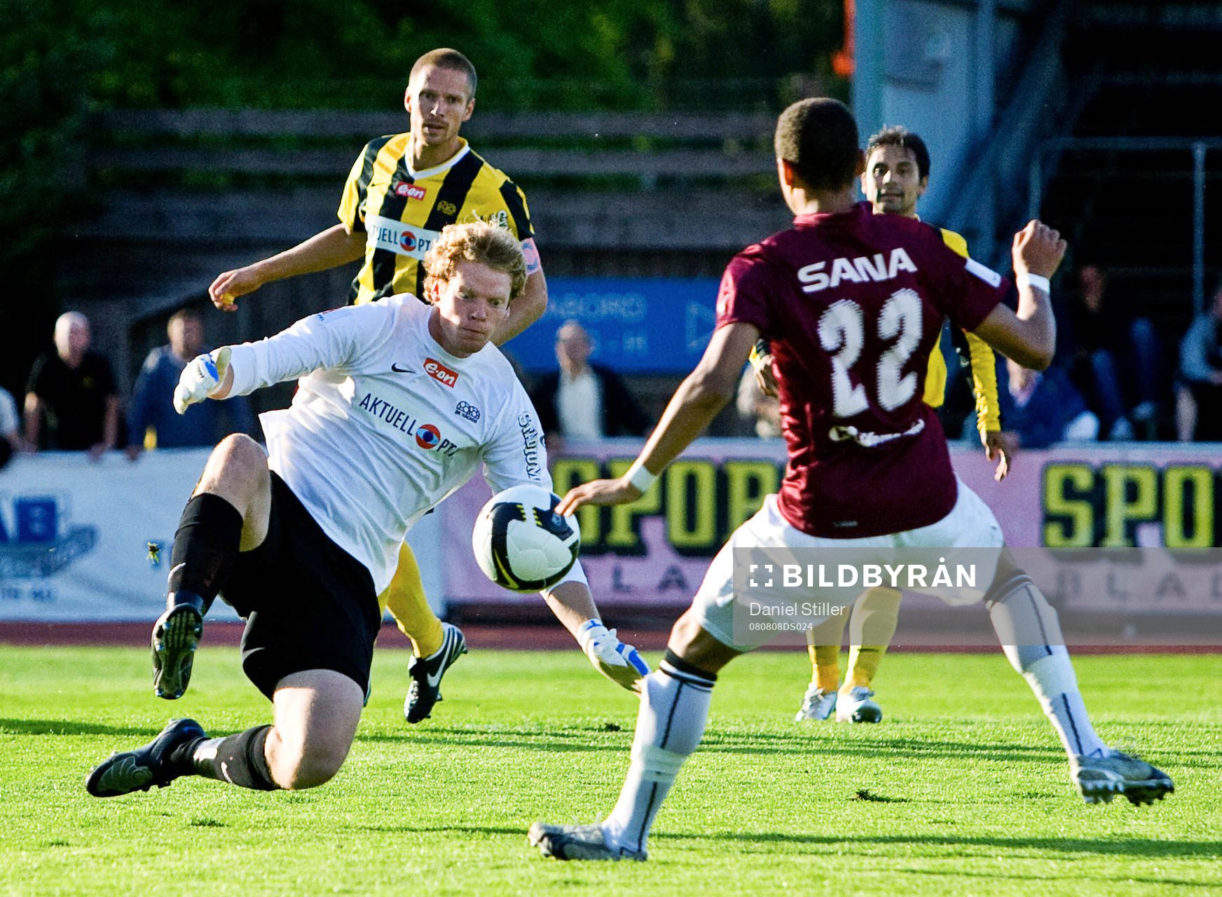 Christoffer Källqvist, målvakt Häcken. Tobias Sana,