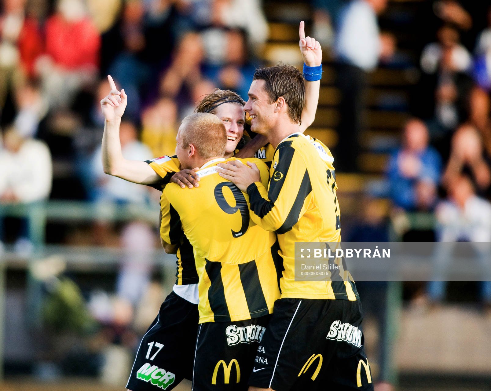  Erik Friberg gör 1-0 till Häcken. Jubel