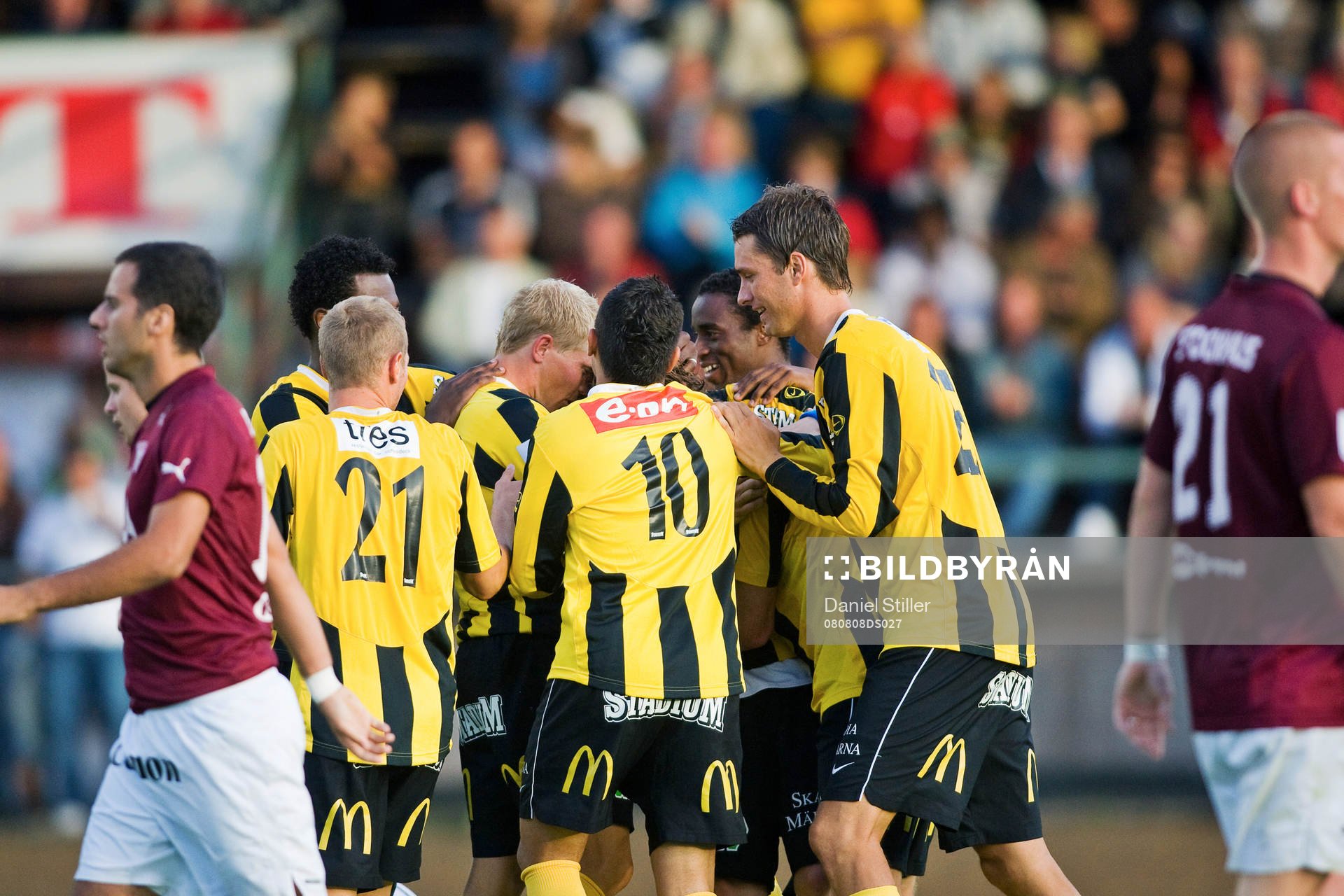  Erik Friberg gör 1-0 till Häcken. Jubel