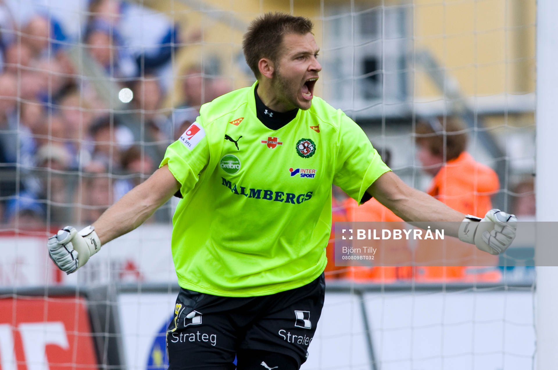 John Alvbåge, målvakt, Örebro, jubel