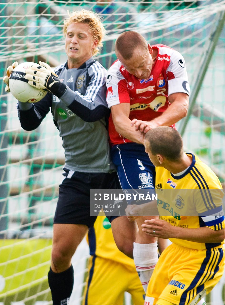 Jacob Augustsson, Pär Hansson, målvakt Ängelholm. Anders