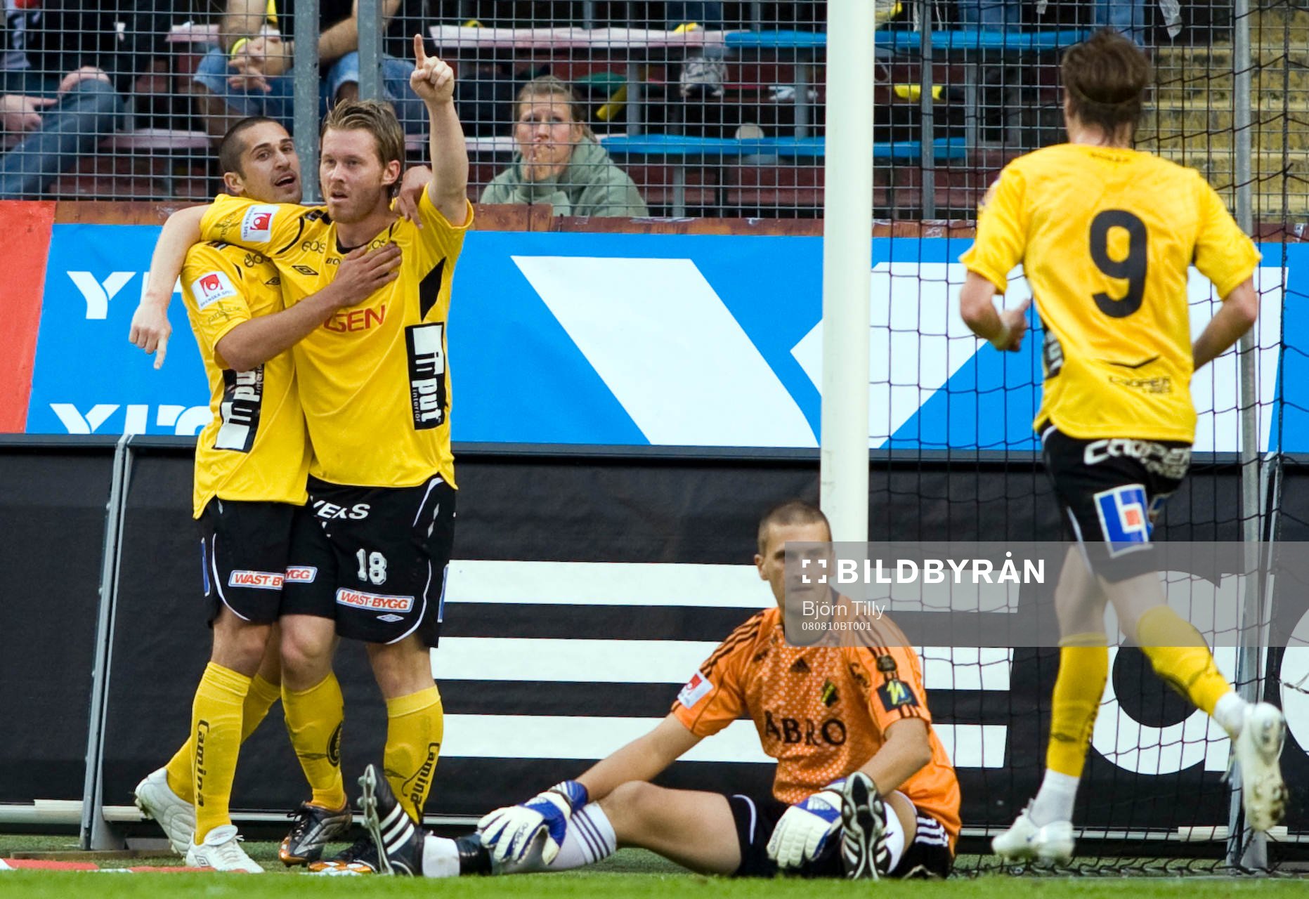 Denni Avdic, Fredrik Berglund, Elfsborg och Nicklas Bergh,