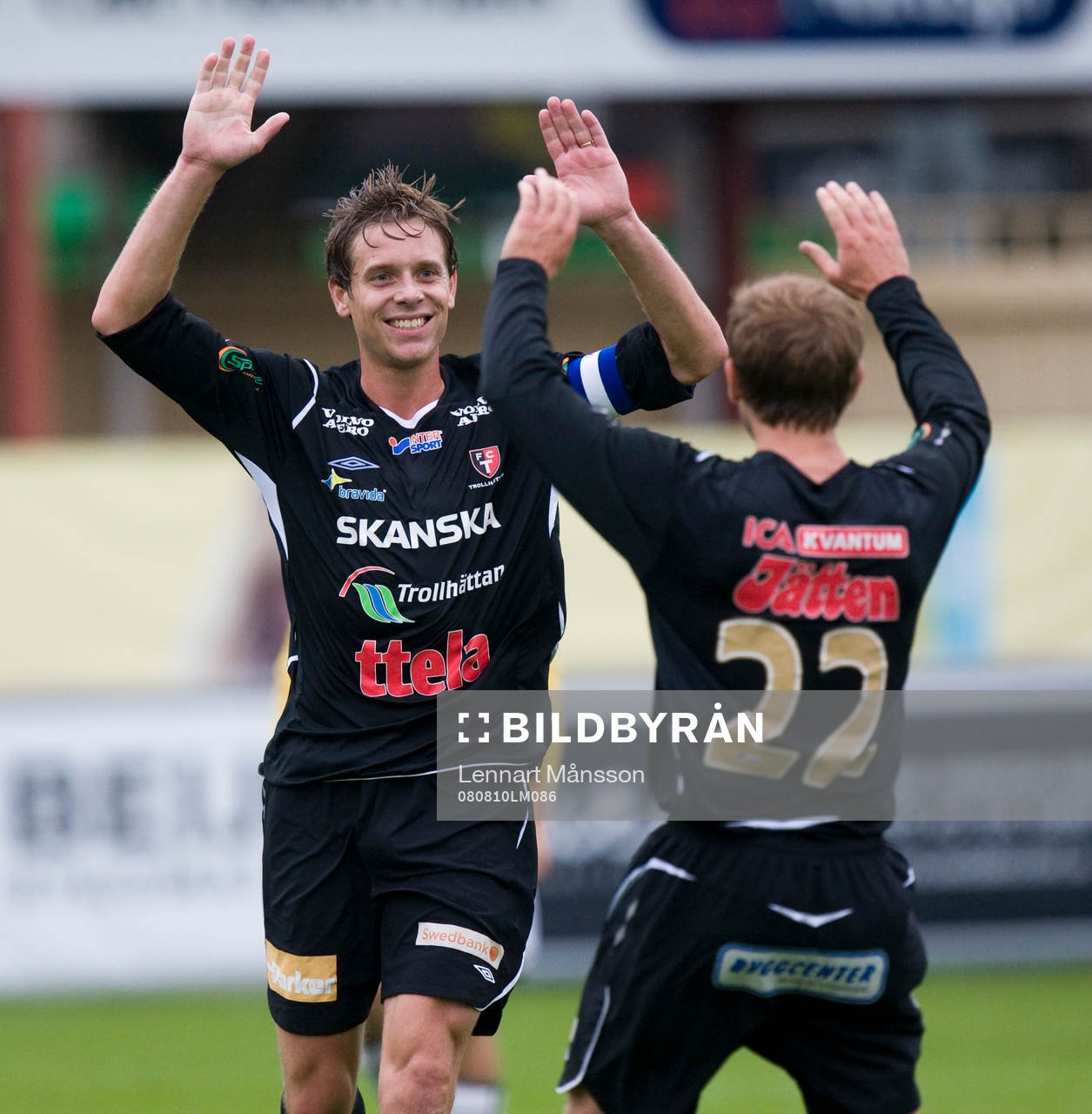  Målskytten Per Eriksson jubel över 0-1.