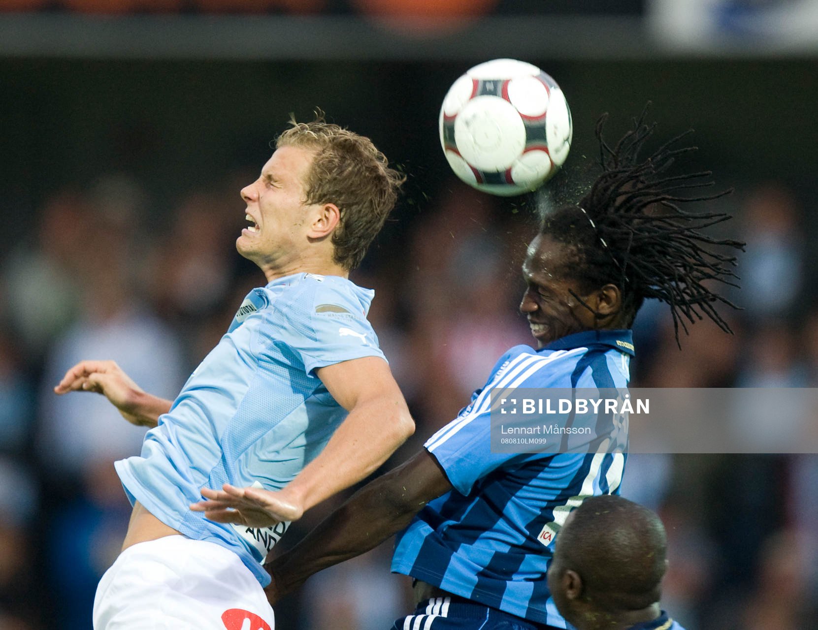 Jonatan Johansson nickduell med Kebba Ceesay