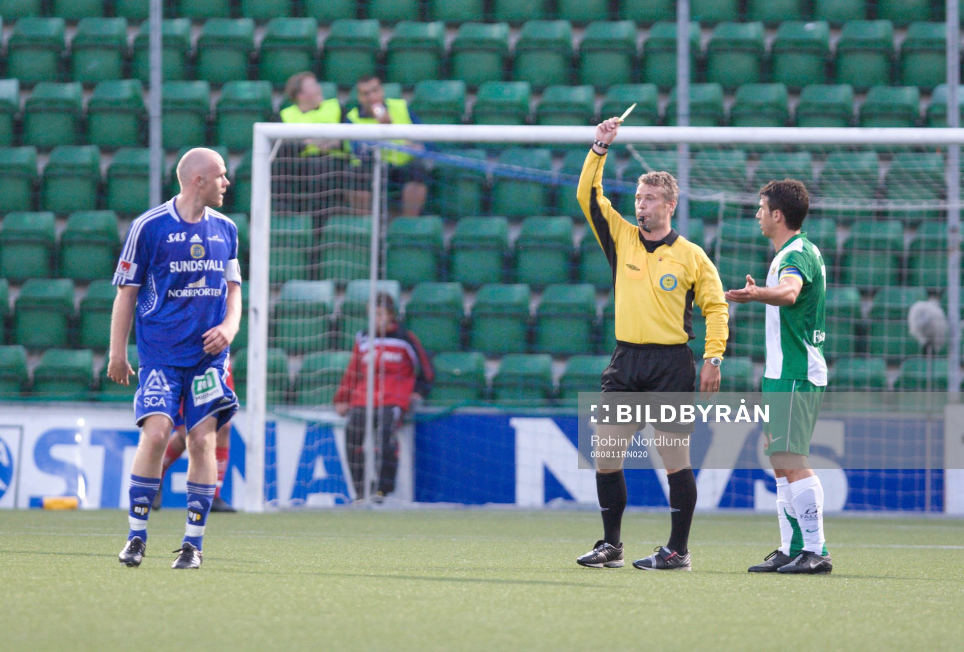 Hannes Sigurdsson, Sundsvall får rött kort och blir