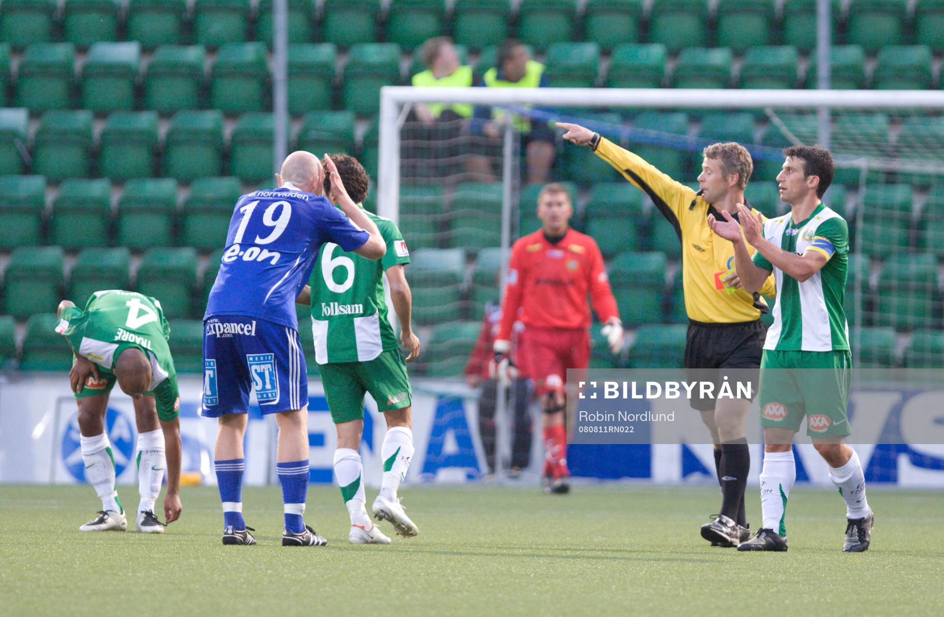 Hannes Sigurdsson, Sundsvall får rött kort och blir