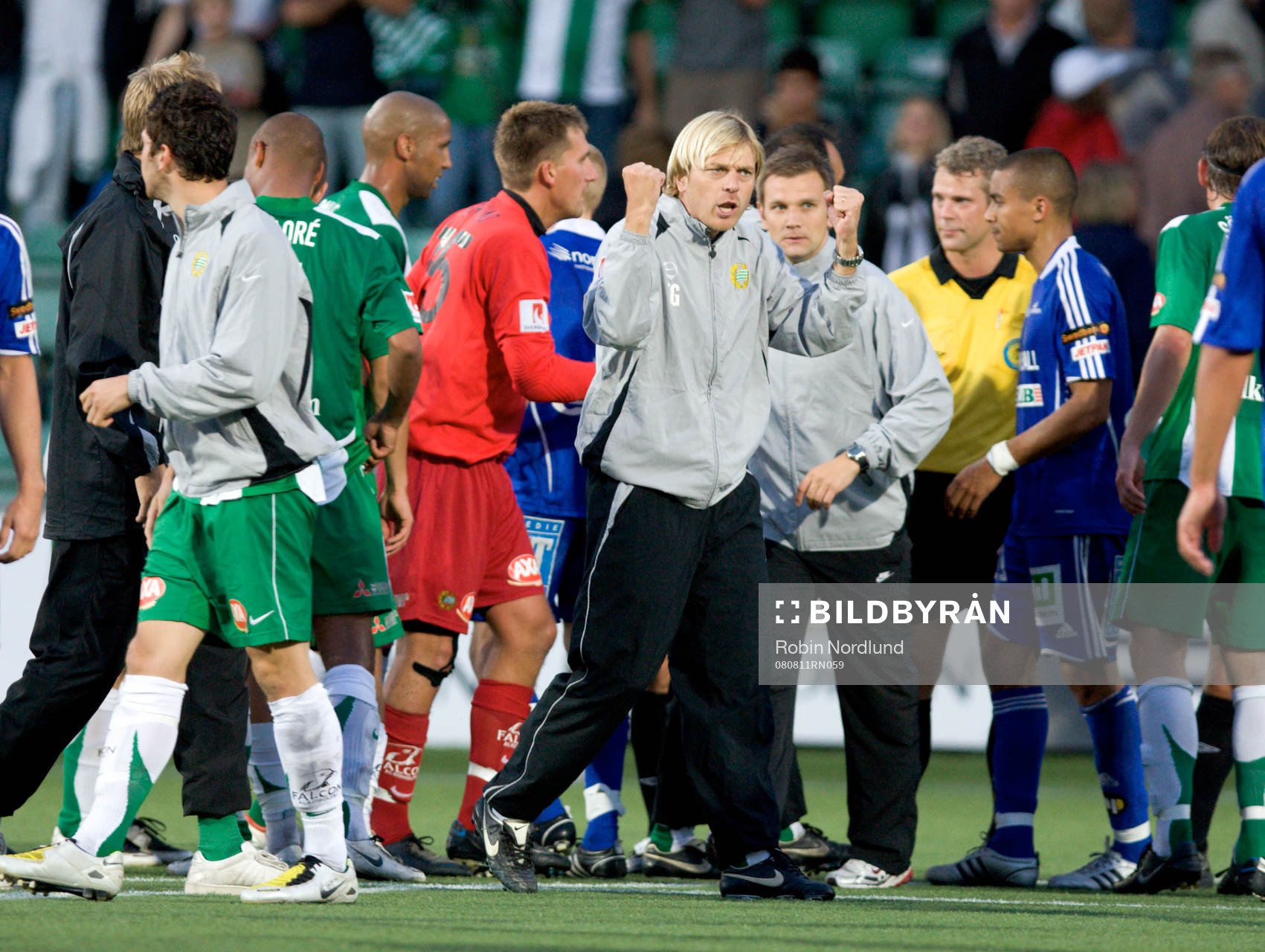  Tony Gustavsson, Tränare Hammarby (jubel)