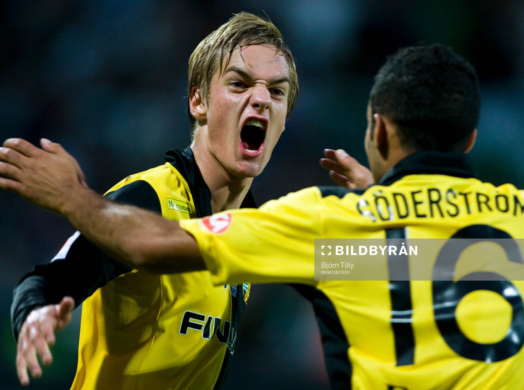 Johan Mårtensson, GAIS, jubel