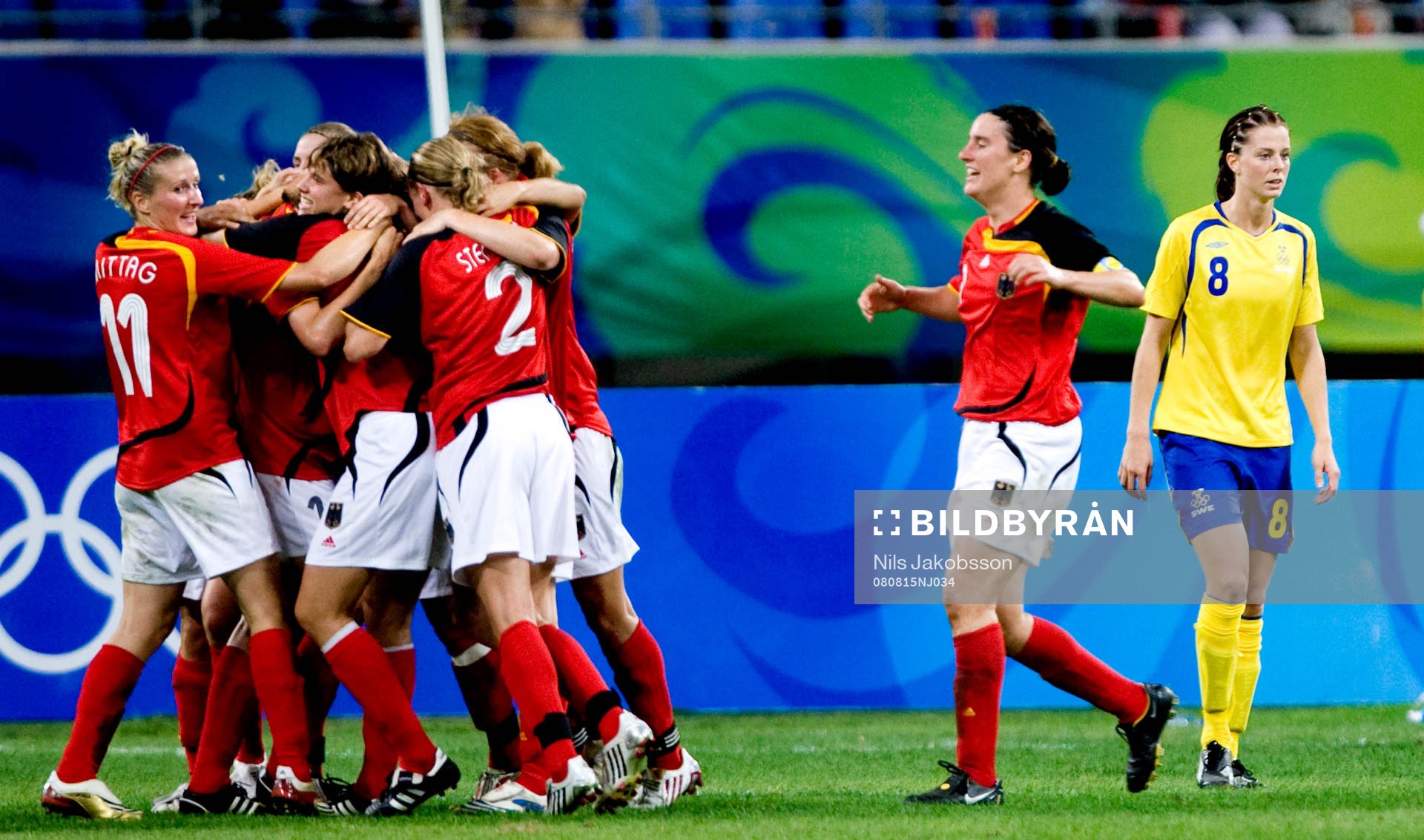 Tyskland jubel, Lotta Schelin, Sverige, depp