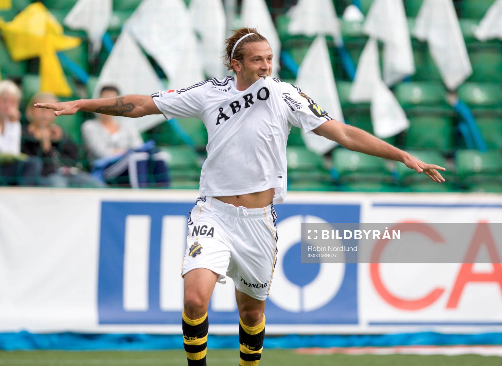 Jorge Anchén, AIK gör 1-1 (jubel)
