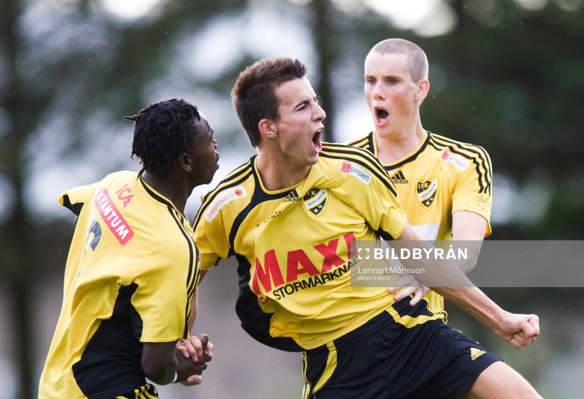 Måljubel, Fisnik Alaj, May Mahlangu och Peter Olsson