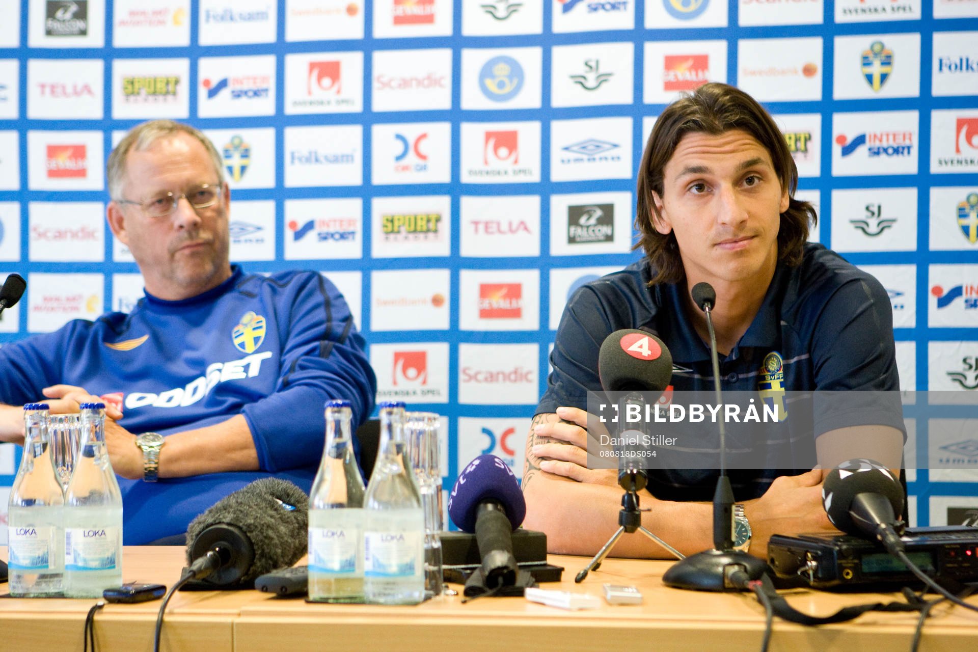 Förbundskapten Lars Lagerbäck och Zlatan Ibrahimovic