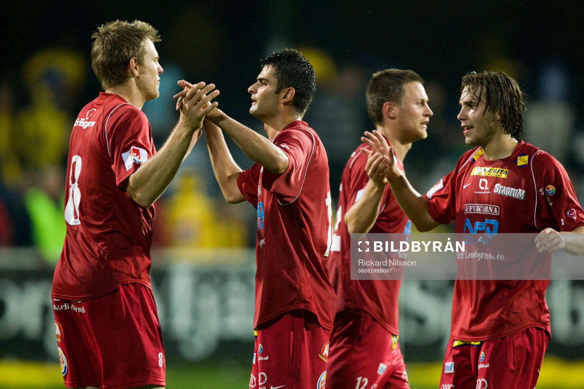 Jubel, LB, bl.a Anders Ekelund och Daniel Svensson