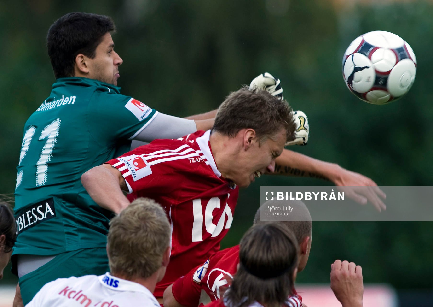 Nuredin Bakiu, målvakt, Norrköping och Pontus Wernbloom,
