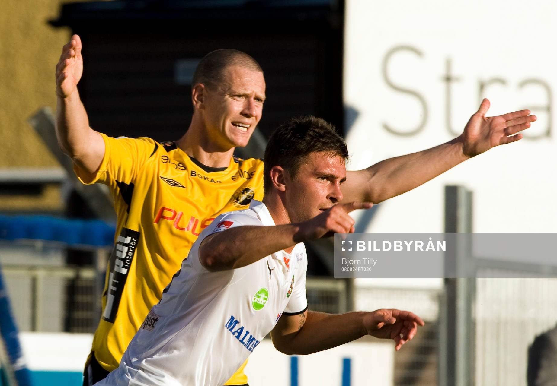 Andreas Augustsson, Elfsborg och Robin Staf, Örebro, jubel