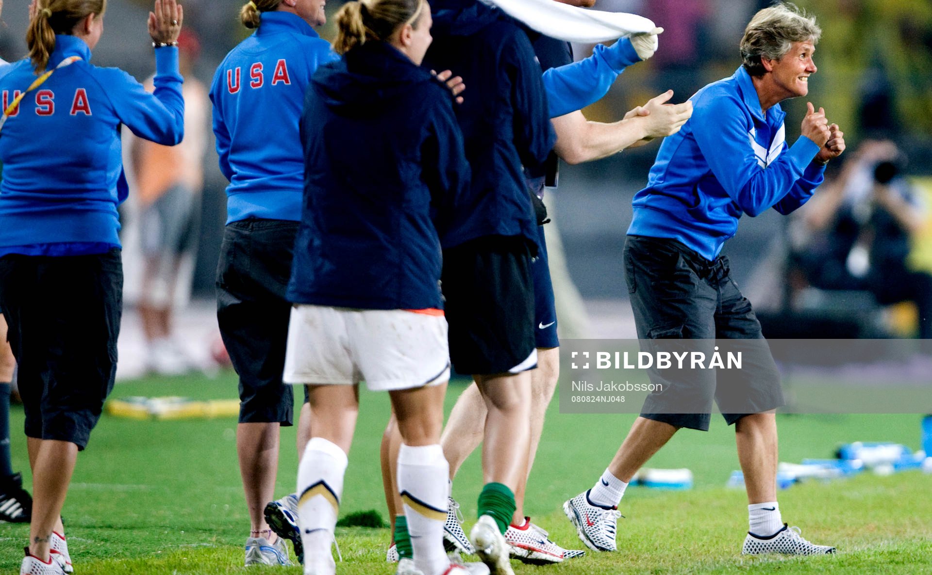 Pia Sundhage, Förbundskapten, USA, jubel