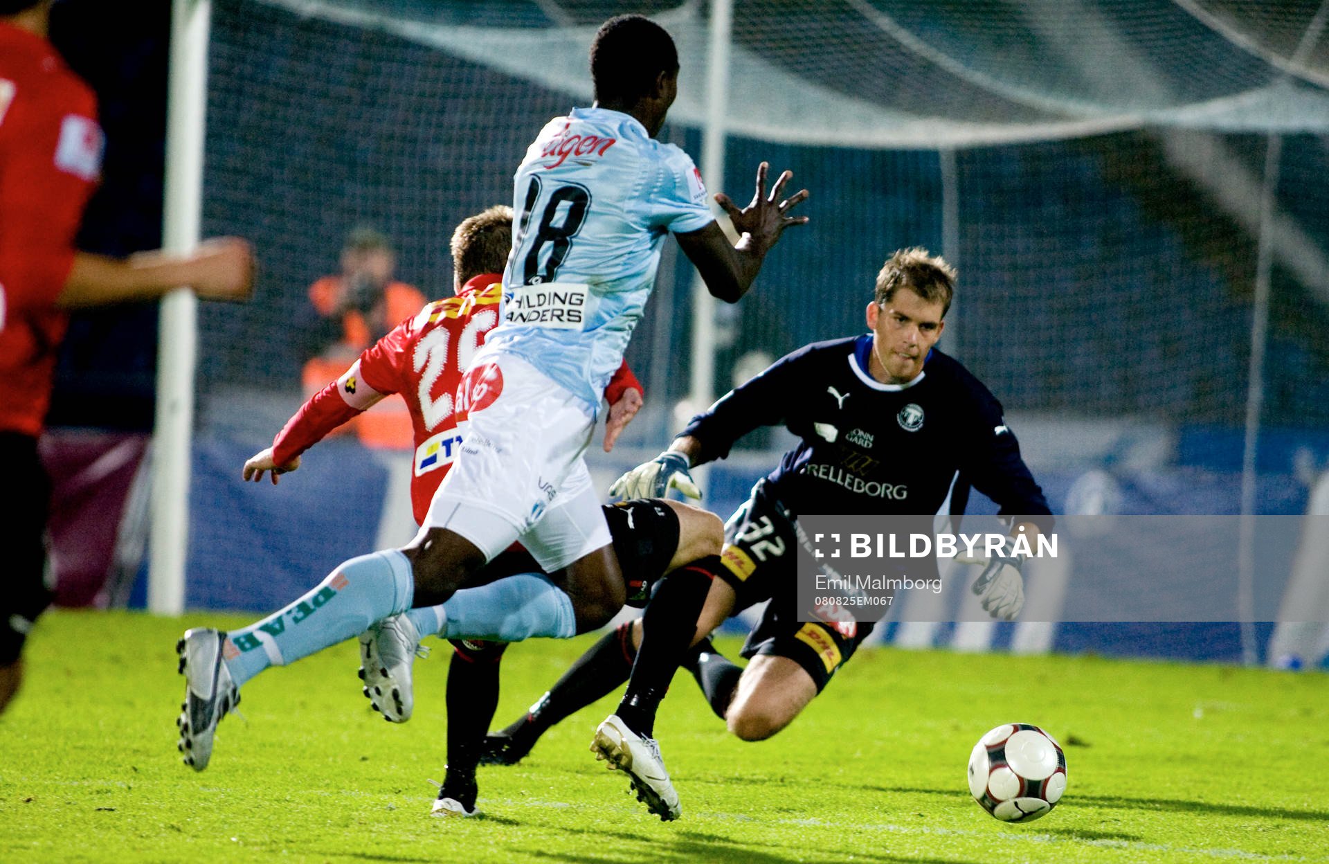 Edward Ofere, Malmö, var farlig när han kom in
